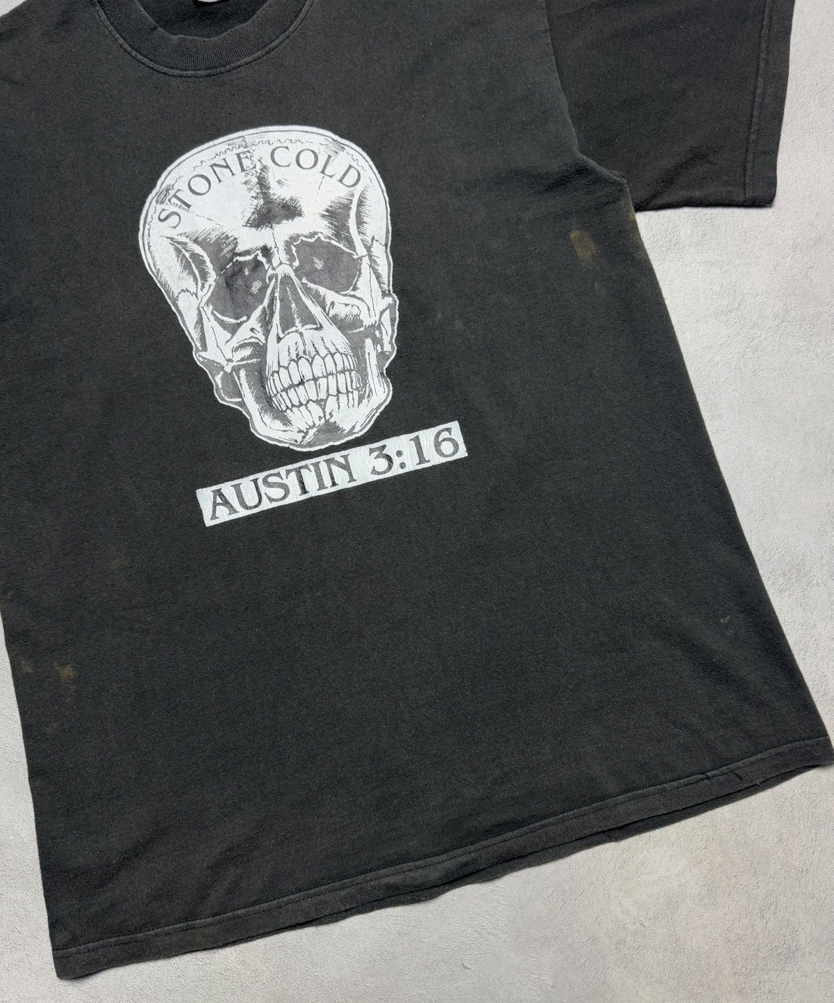 Fruit Of The Loom Stone Cold Steve Austin 3:16 WWE T-Shirt Big Skull Logo Size US L / EU 52-54 / 3 - 4 Thumbnail