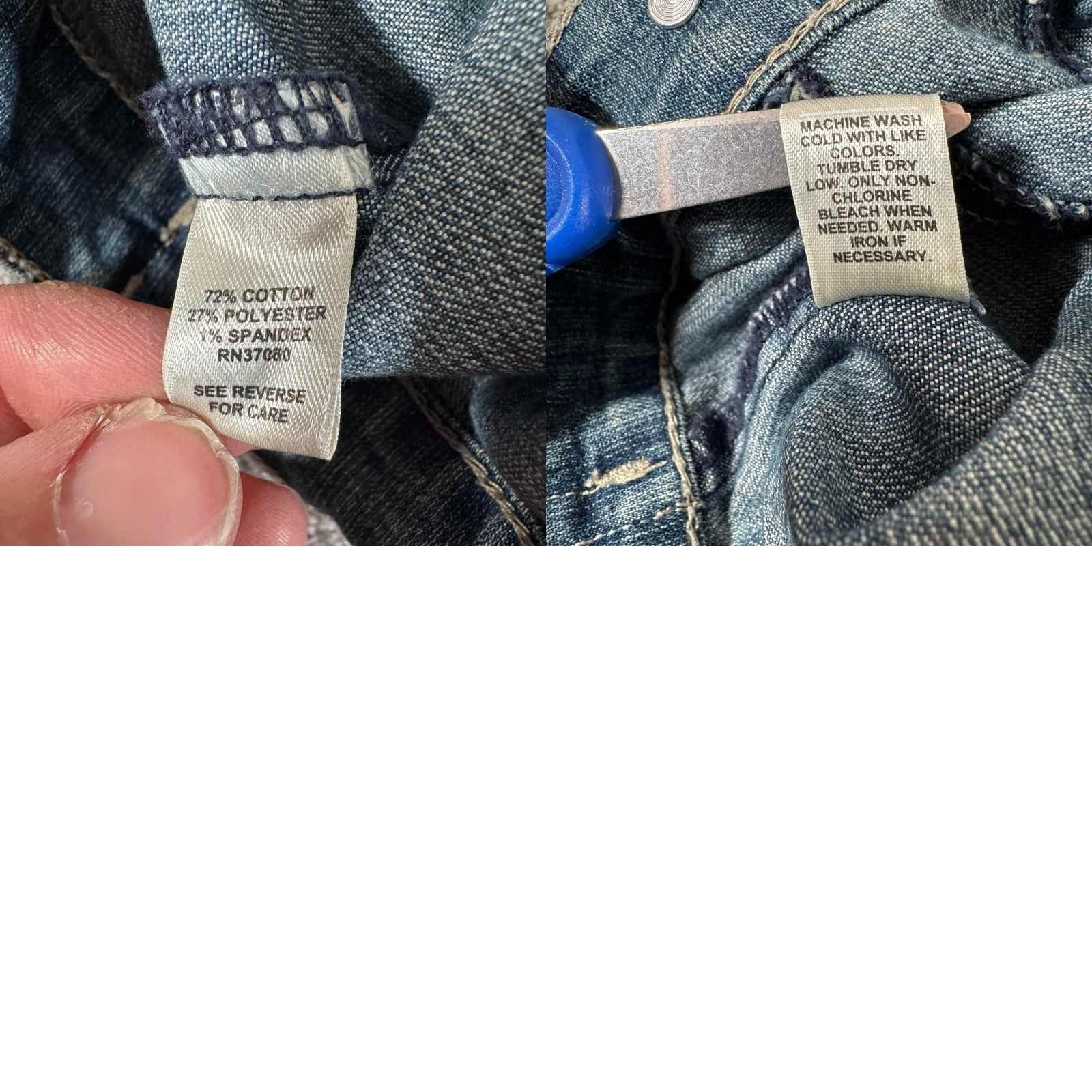 Vintage VINTAGE Cato Vest Denim Biker Grunge Streetwear Womens Large Sleeveless Cotton Blend Studded Pockets 90s Y2K Size L / US 10 / IT 46 - 8 Thumbnail