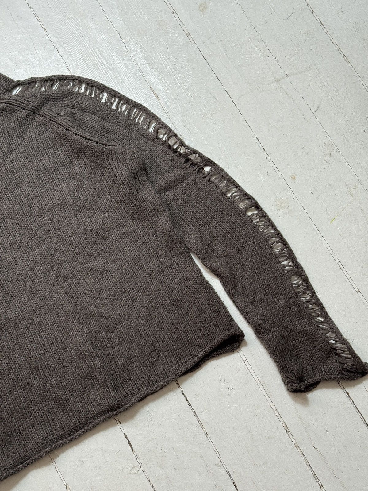 Sisley VINTAGE SISLEY 2000s KNITTED MESH SWEATER Size S / US 4 / IT 40 - 6 Thumbnail
