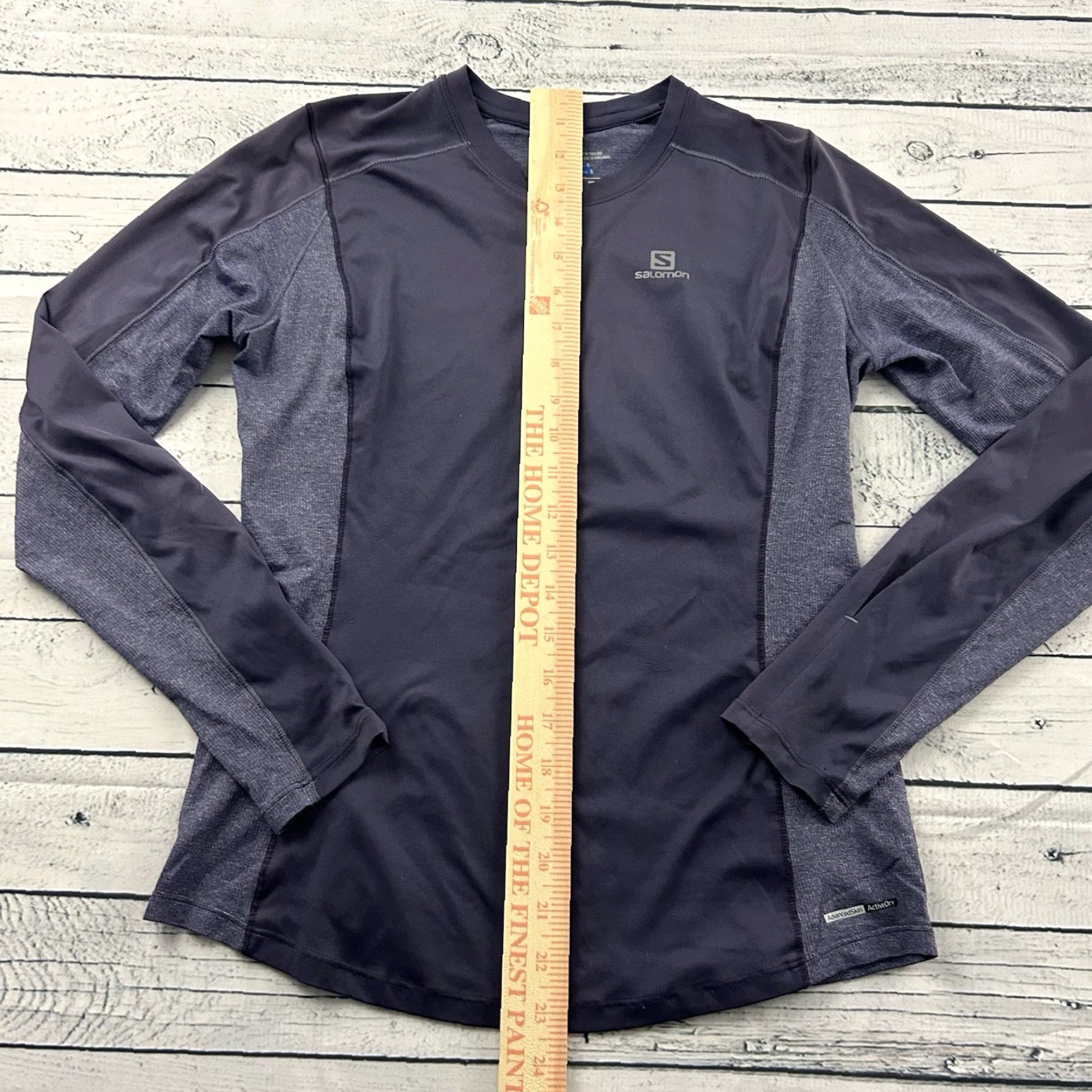 Salomon Salomon Advanced Skin Active Dry Long Sleeve T Shirt Women's Small Purple Size S / US 4 / IT 40 - 5 Thumbnail