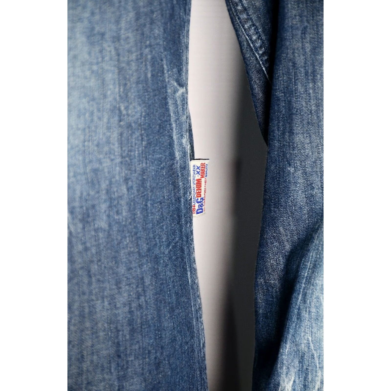 Dolce & Gabbana Dolce&Gabbana D&G Slim Denim Shirt Men 39 Blue Button-Up Casual Cotton Denim Slimming Long Sleeve Solid Shirt Mens Size US L / EU 52-54 / 3 - 4 Thumbnail