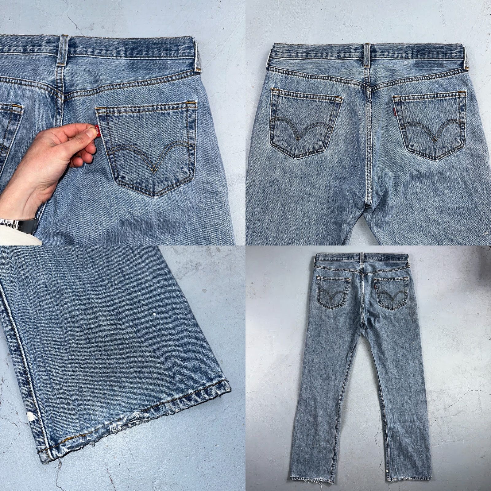 Levi's Levi's 501 Vintage Jeans 34x32 Blue Light Wash 34 32 Men Regular 90s Straight Core Levi'S 501 Series Vintage Size US 34 / EU 50 - 10 Thumbnail