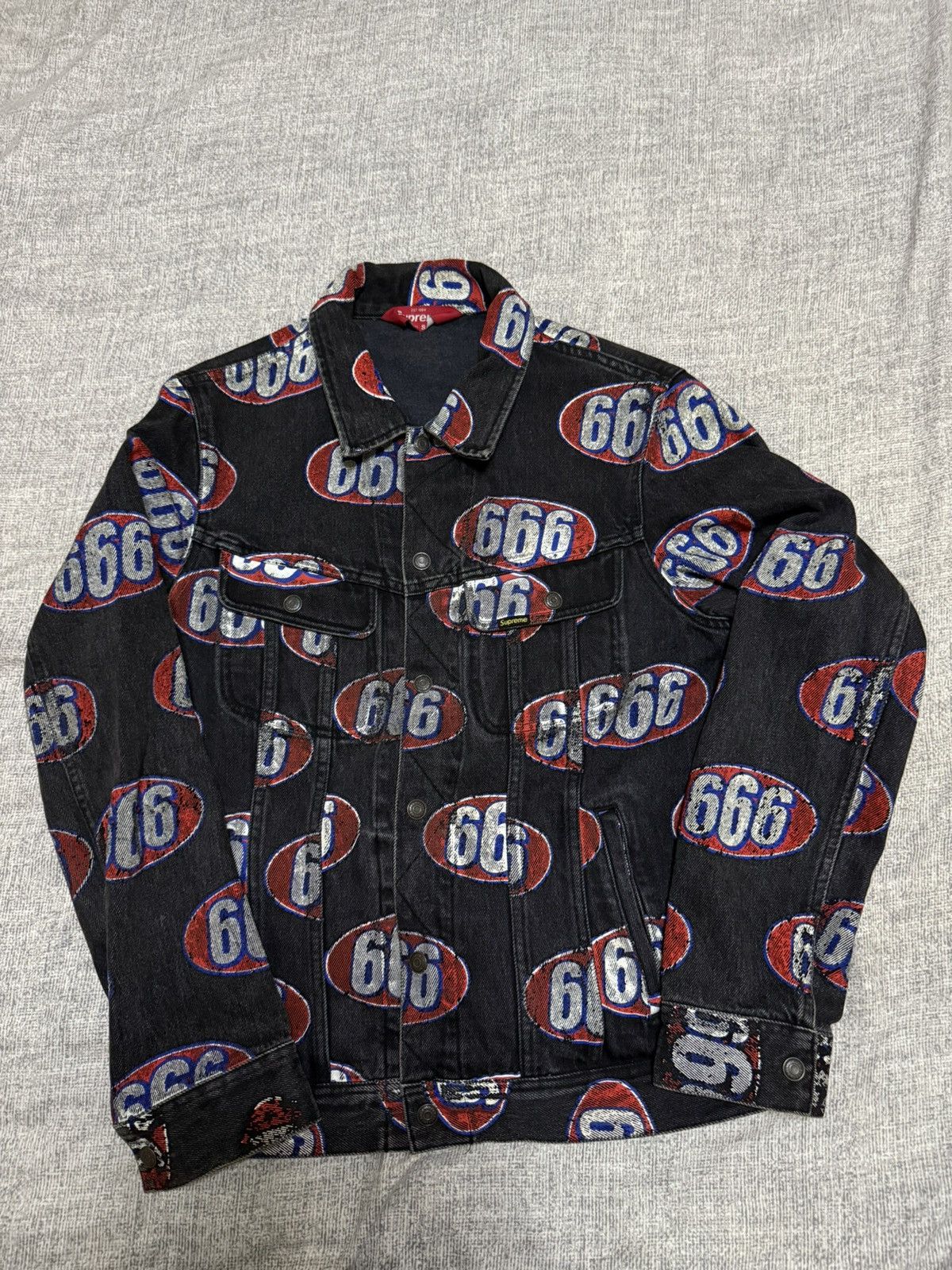 Supreme Supreme denim 666 Jacket Size US S / EU 44-46 / 1 - 1 Thumbnail