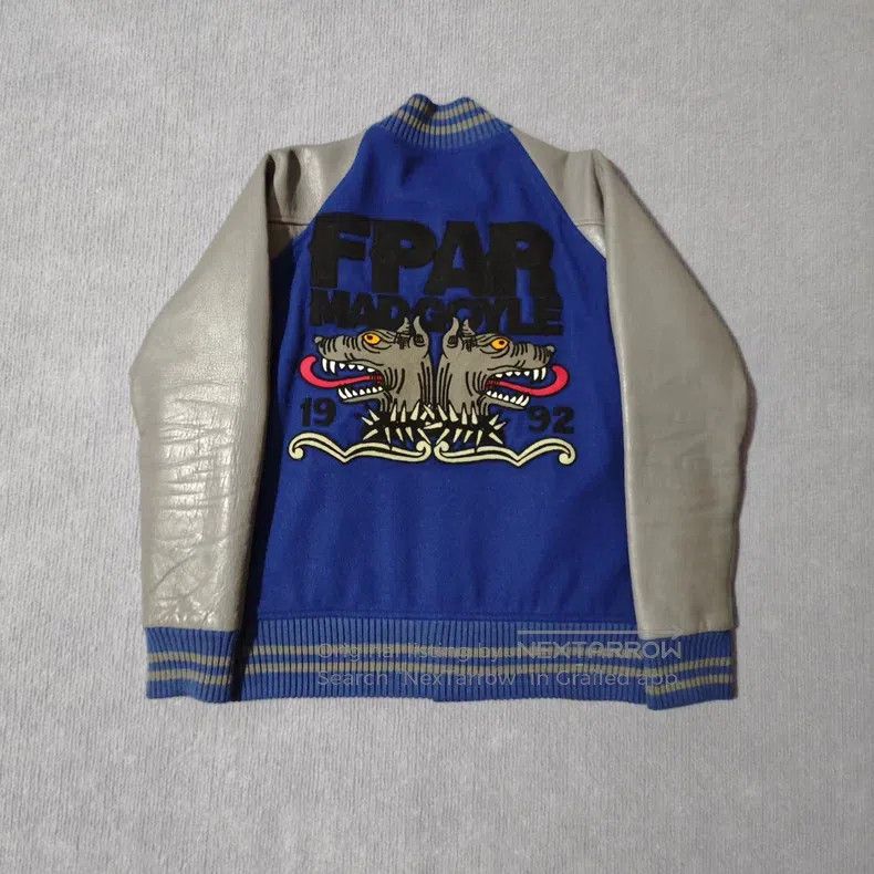 Wtaps Wtaps Used double-headed dog leather baseball jacket Size US M / EU 48-50 / 2 - 1 Thumbnail