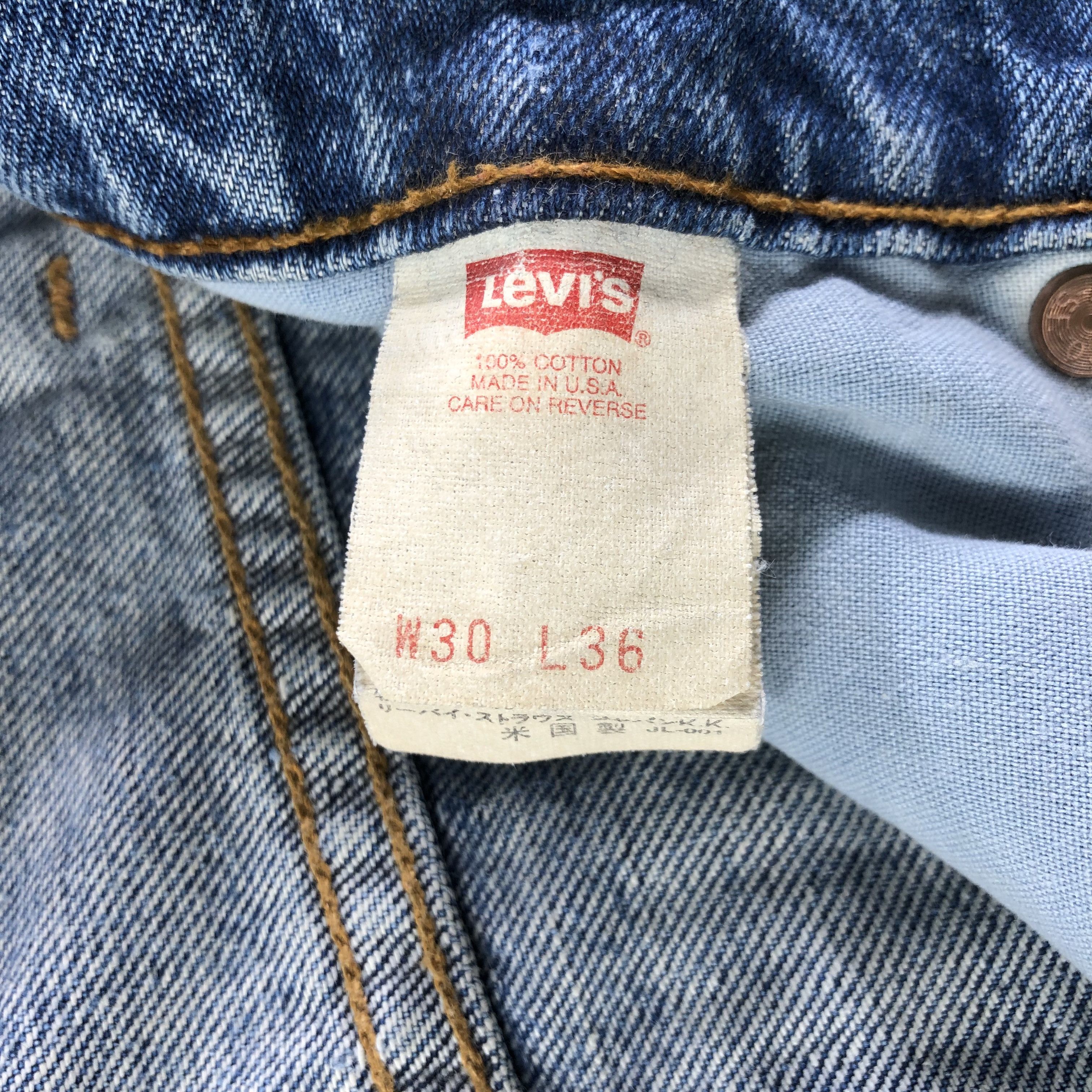Levi's Vintage 90s Levis 519 Jeans Dirty Wash Denim KJ2451 Size US 29 - 10 Thumbnail