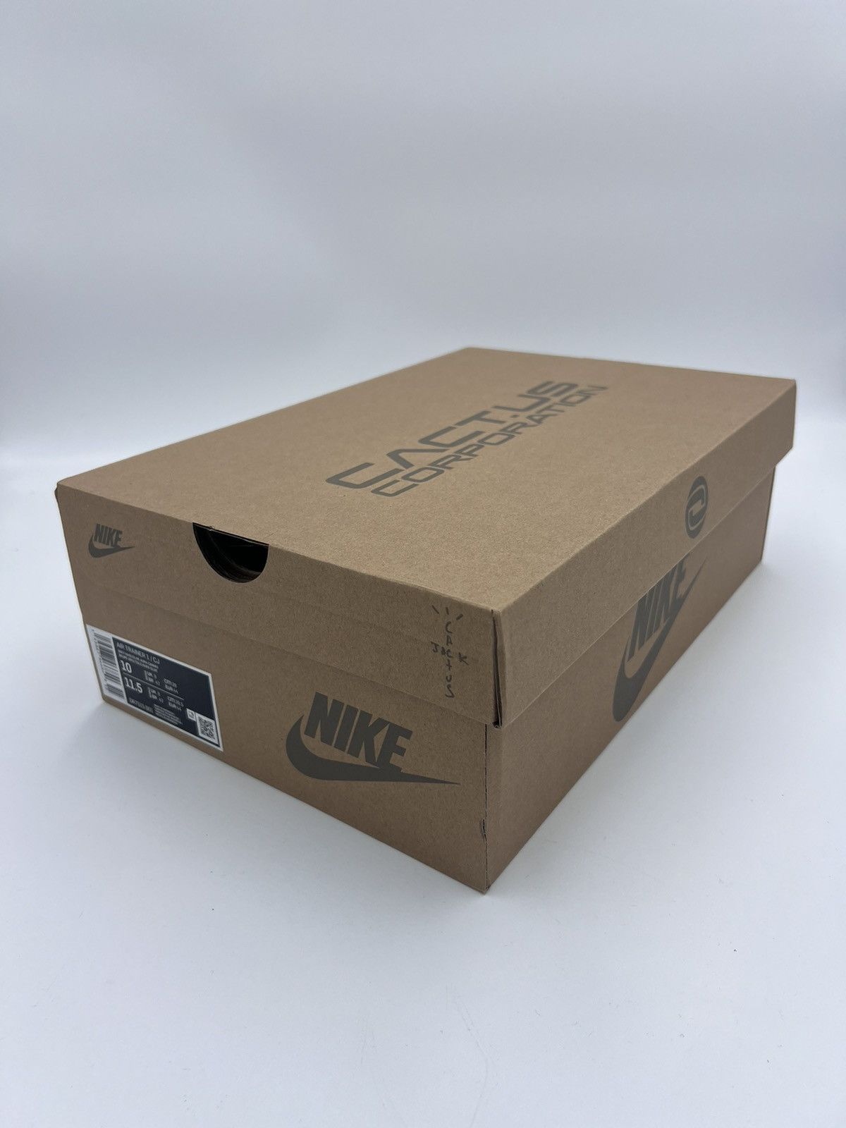 Nike × Travis Scott Travis Scott Air Trainer 1 SP Grey Haze Size US 10 / EU 43 - 9 Thumbnail