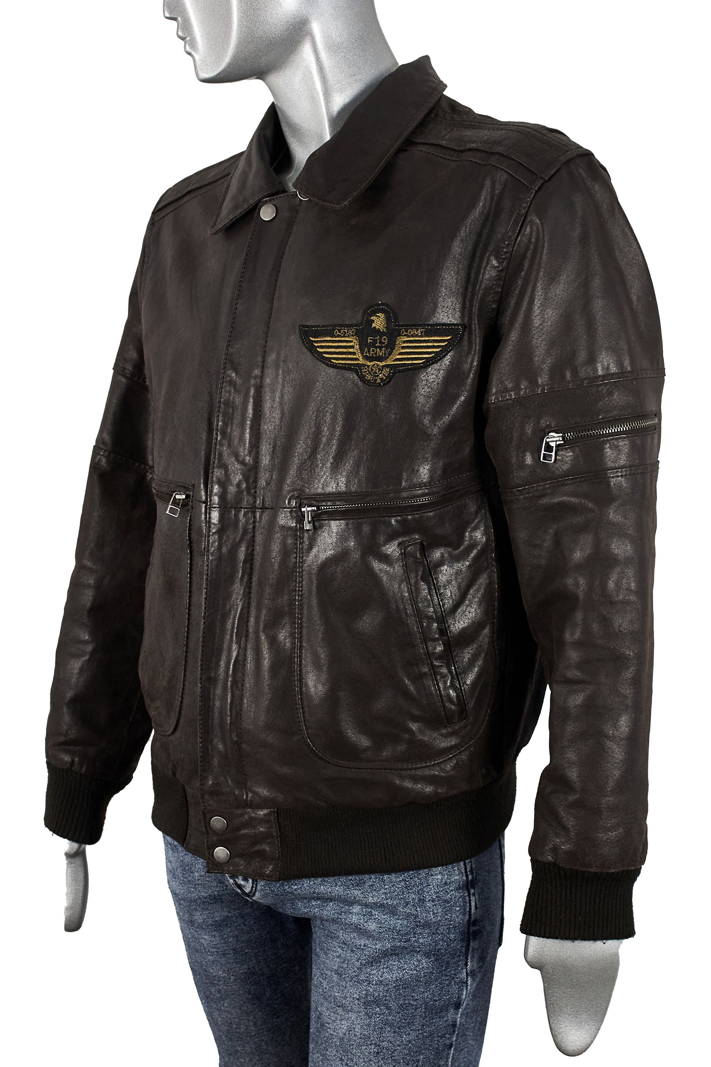 Vintage Vintage 90s men's flight A2 leather bomber jacket Size US M / EU 48-50 / 2 - 3 Thumbnail