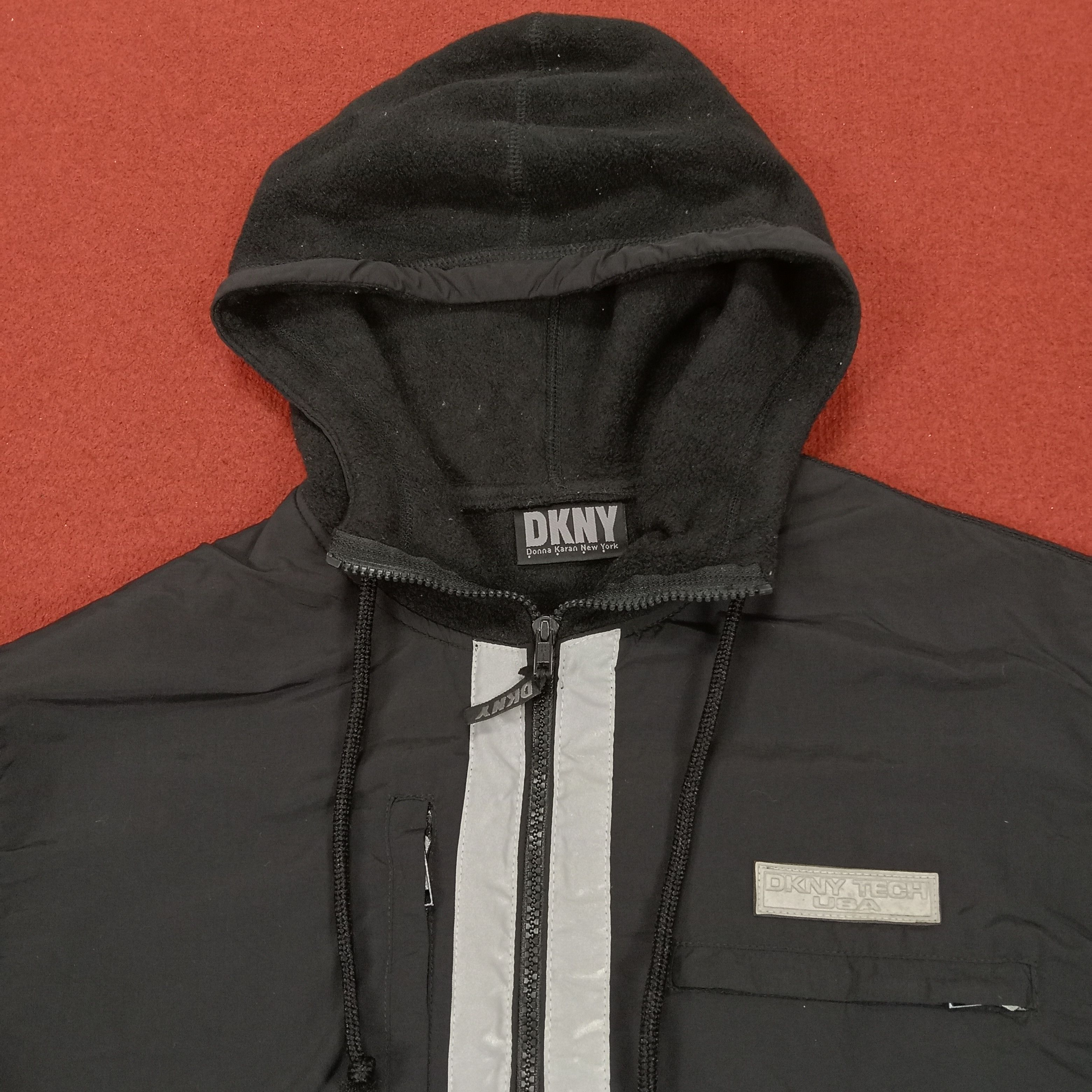 DKNY × Vintage DKNY Fashion Style Nice Design Zipper Hoodies Size US L / EU 52-54 / 3 - 6 Thumbnail