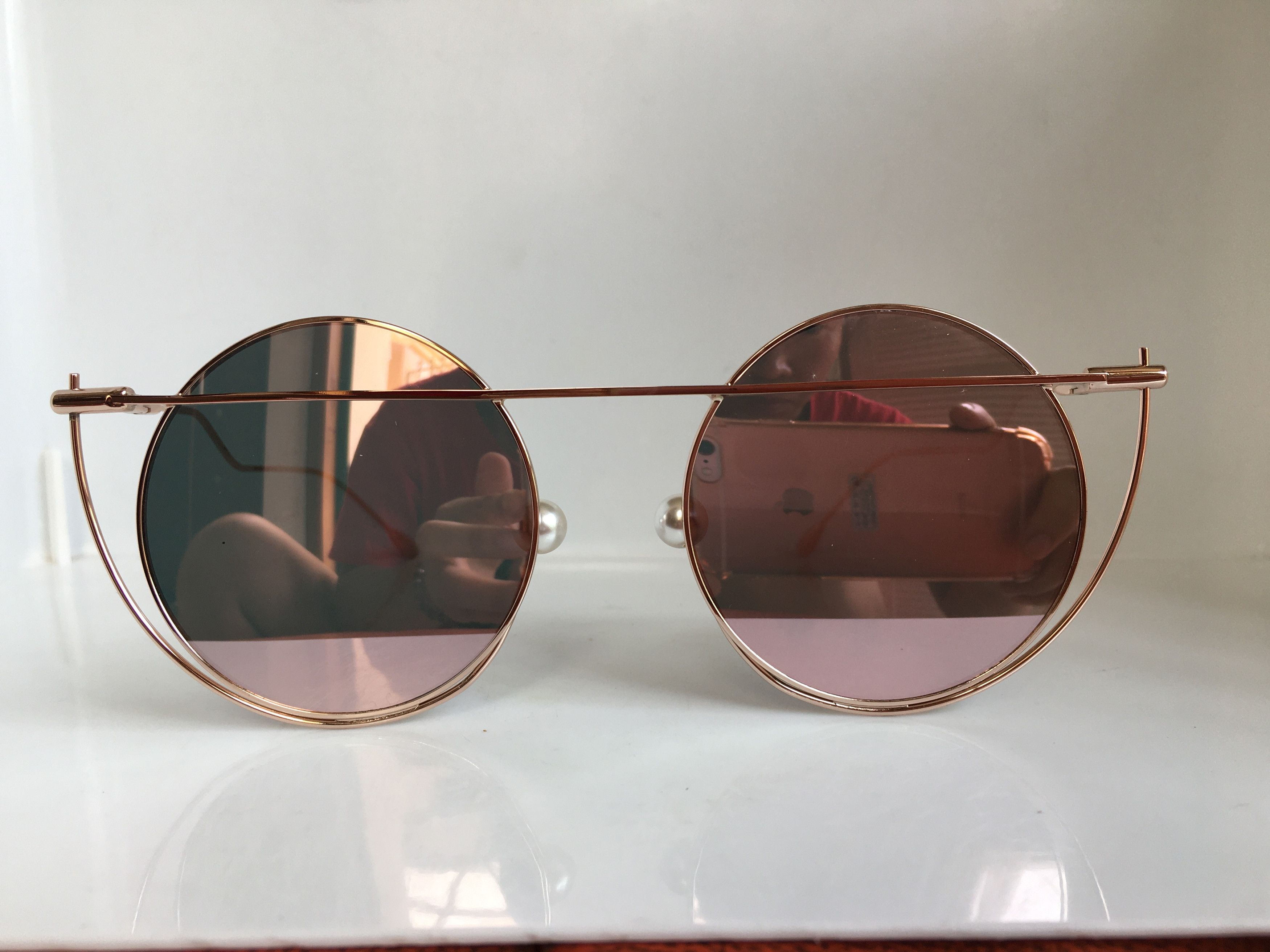 Mod Diva Gold Round Sunglasses Frame PIN UP GIRL