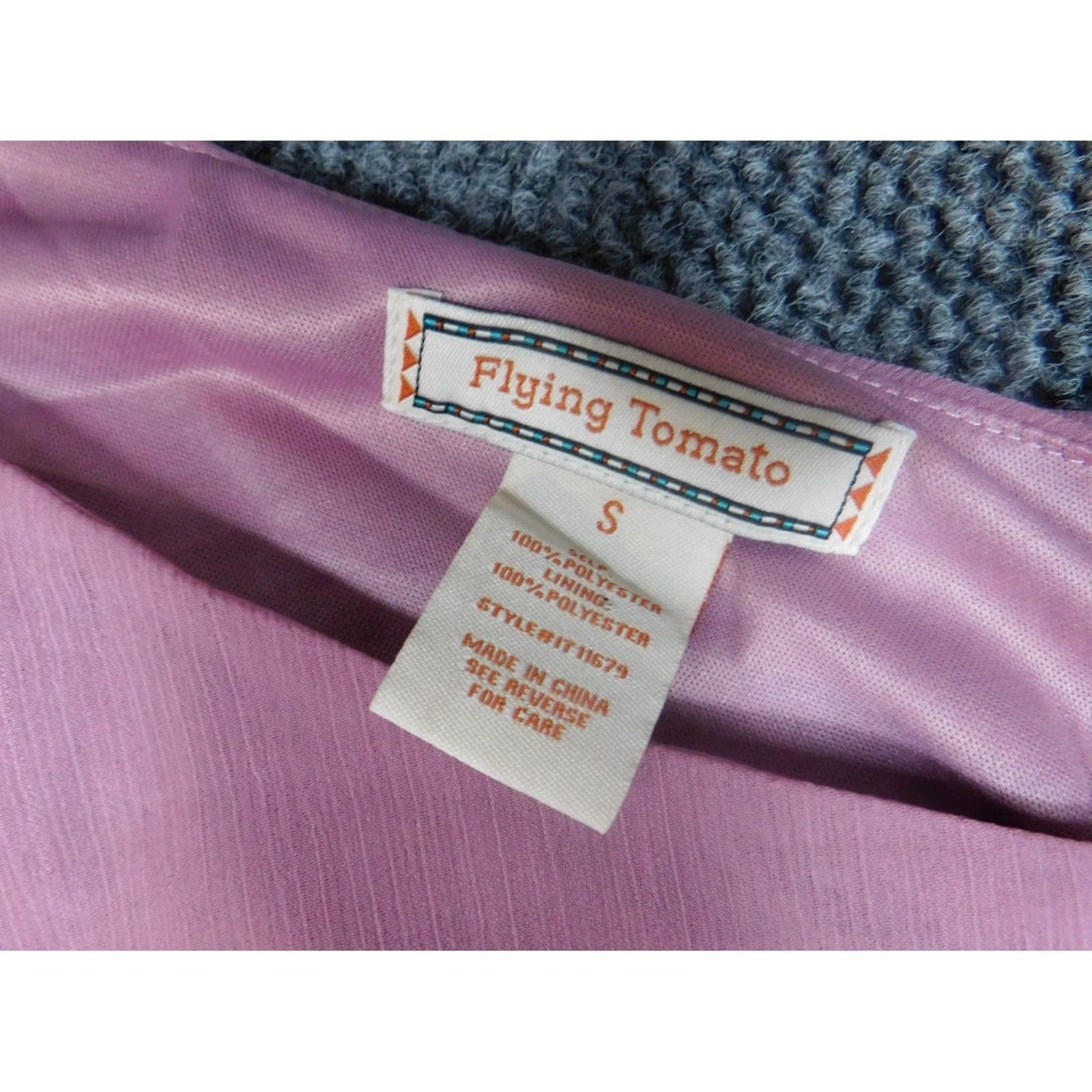 Vintage Flying Tomato Blouse Womens Small purple pullover off the shoulder Shirt Size S / US 4 / IT 40 - 4 Thumbnail