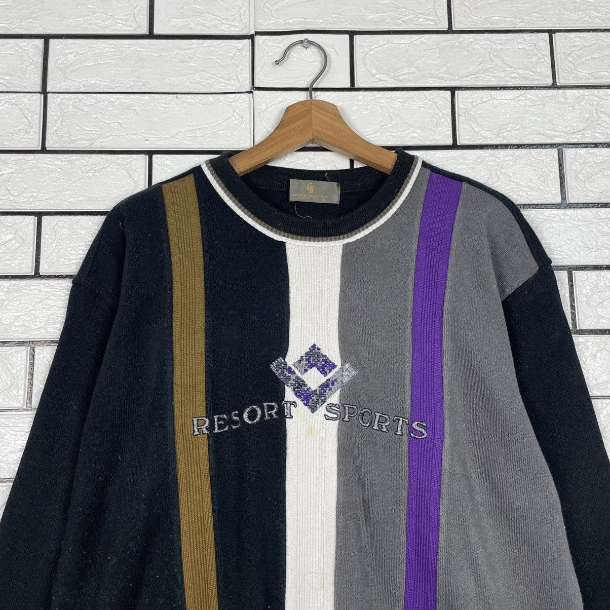 Japanese Brand Resort Sports Stripe Sweatshirt Size US M / EU 48-50 / 2 - 2 Thumbnail