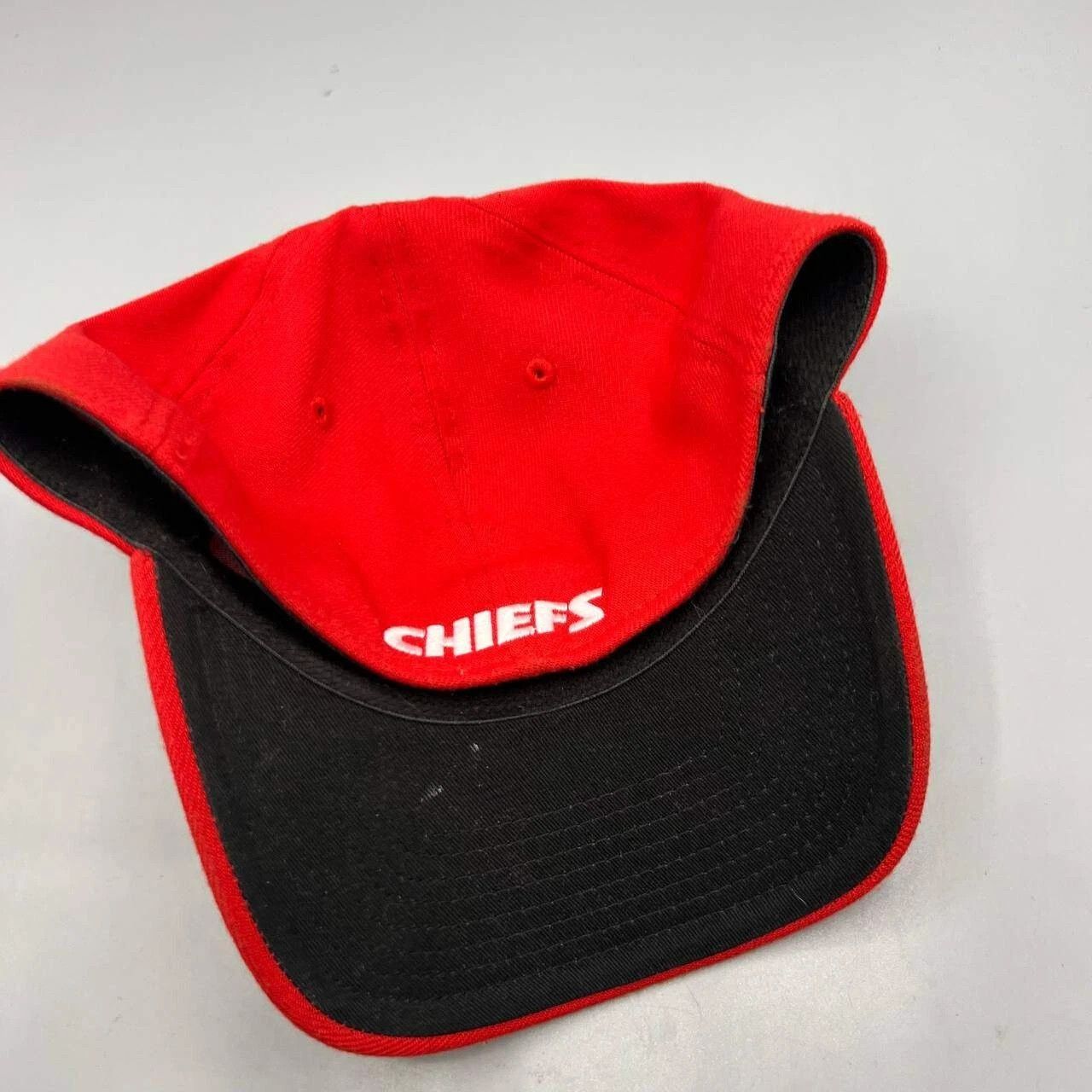 New Era Kansas City Chiefs Hat Men Medium-Large MLB Stretch Fitted Size ONE SIZE - 3 Thumbnail