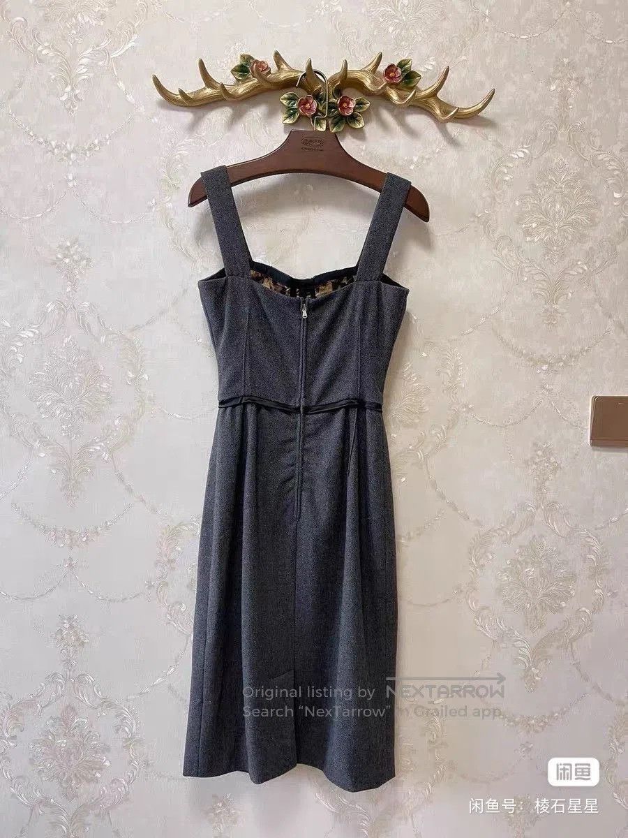DGK DG Runway Boned Wool Camisole Dress. Size M / US 6-8 / IT 42-44 - 8 Thumbnail