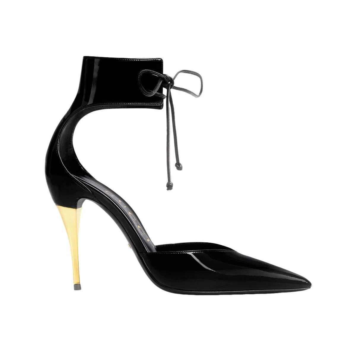 Gucci Gucci Black Ankle Cuff 105mm Pumps New Size US 5.5 / IT 35.5 - 1 Thumbnail