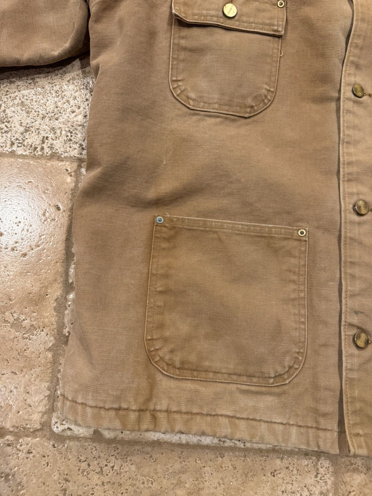 Carhartt Vintage Carhartt Chore Blanket Lined Work Wear Canvas Jacket Size US XL / EU 56 / 4 - 5 Thumbnail
