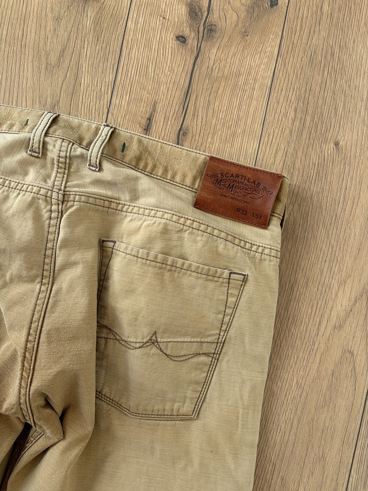 Scarti-Lab Scarti-Lab Stained Faded Sand Chino 06RS SG824 Size US 32 / EU 48 - 12 Thumbnail