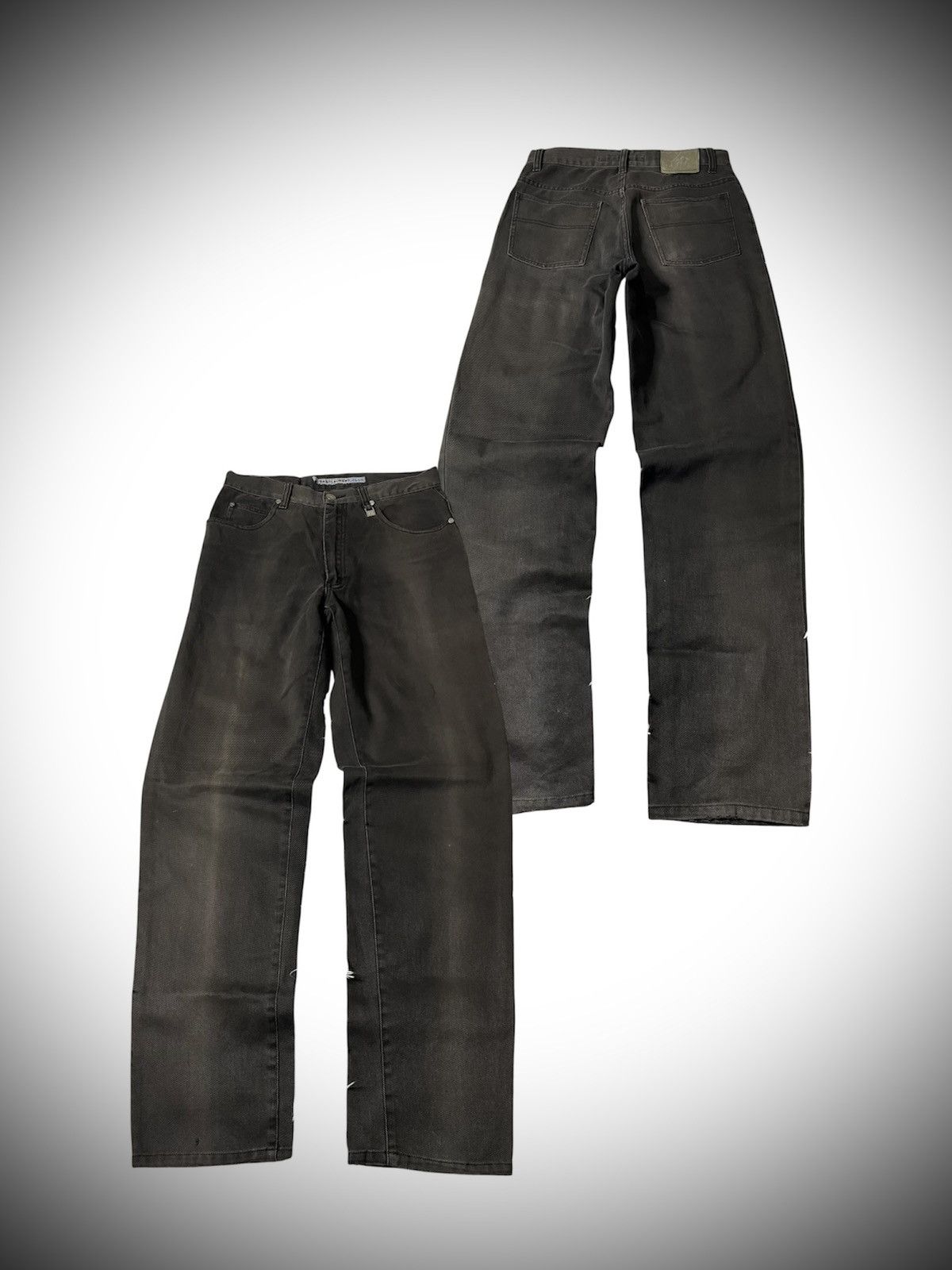 Saint Laurent Paris Vintage Saint Laurent Paris Black Sun Faded Pants Size US 30 / EU 46 - 1 Thumbnail