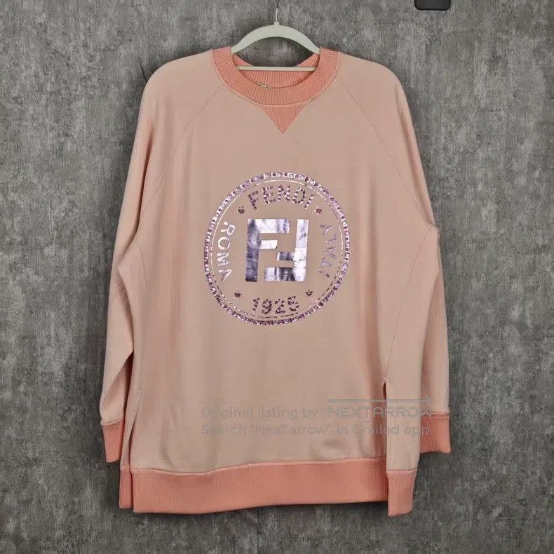 Fendi Fendi Pink rhinestone hoodie Size S / US 4 / IT 40 - 1 Thumbnail