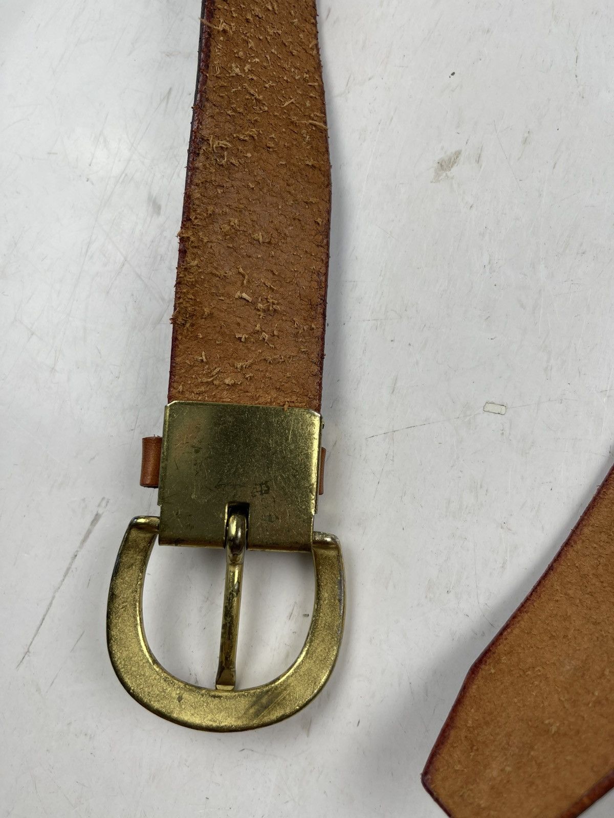 Other rare design leather belt tc40 Size 32 - 7 Thumbnail