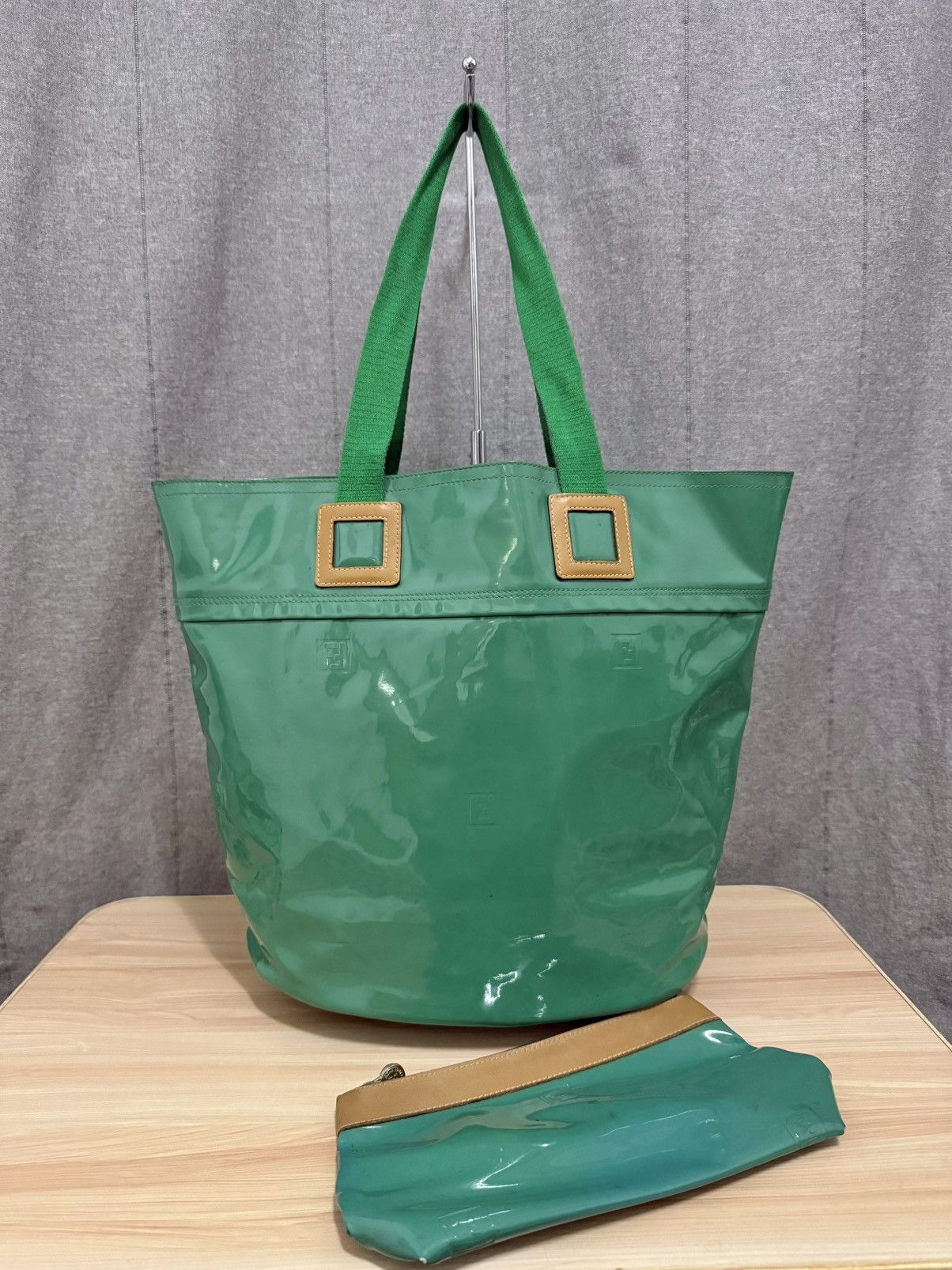 Vintage 90s Fendi Patent leather Tote bag