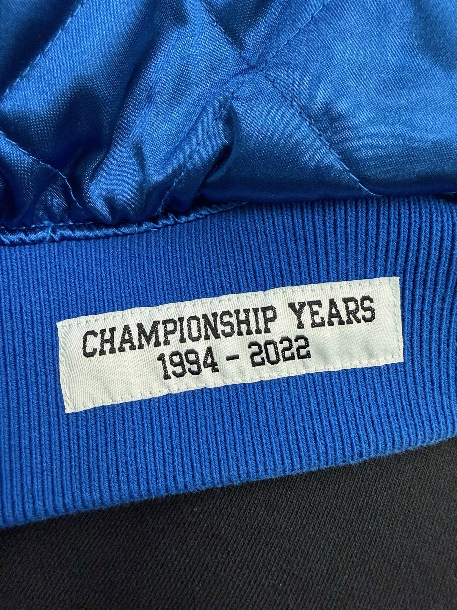 Supreme Supreme x Mitchell & Ness "Doughboy" Twill Varsity Jacket (BLUE) Size US L / EU 52-54 / 3 - 5 Thumbnail