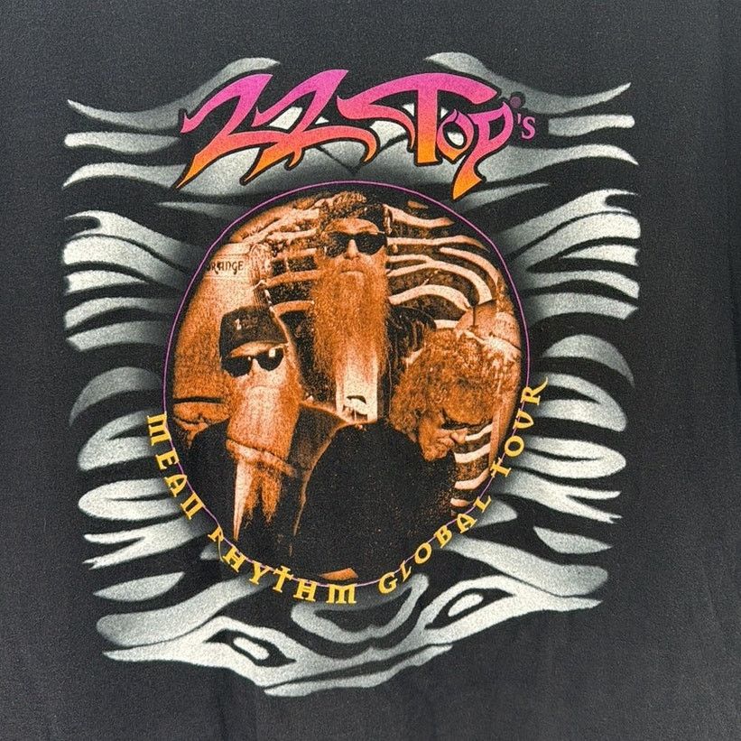 Vintage Vintage 1997 ZZ Top's Mean Rhythm Global Tour T-Shirt unisex Size US XL / EU 56 / 4 - 1 Thumbnail