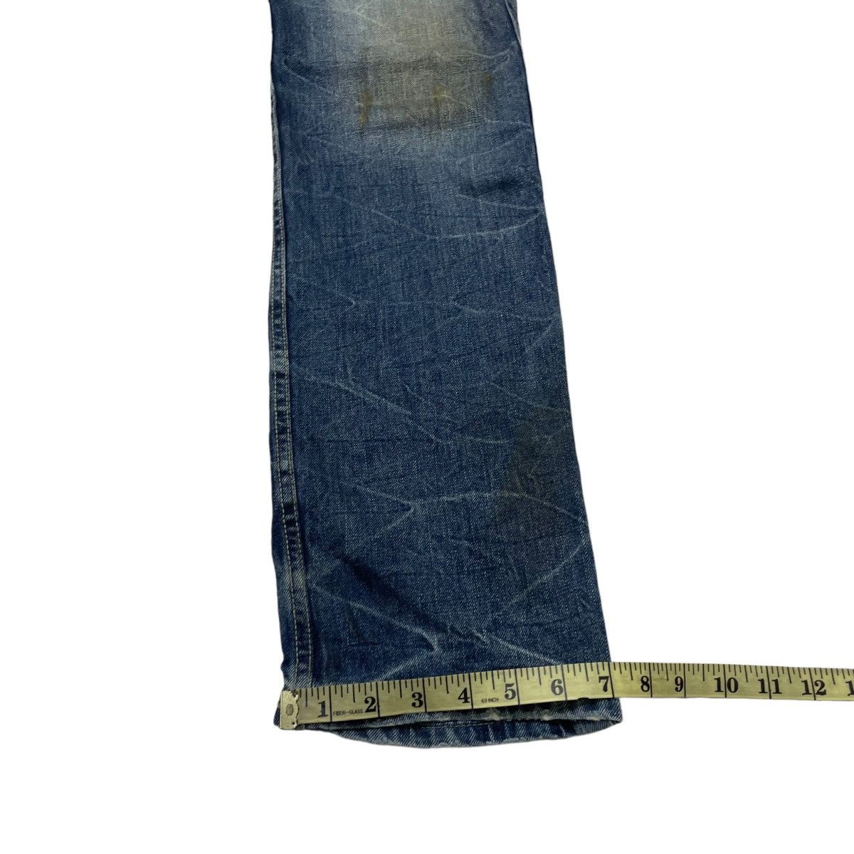 14th Addiction × If Six Was Nine × Le Grande Bleu (L.G.B.) Trashed Japanese Brand Ratle Trap Distress Denim Size US 32 / EU 48 - 17 Thumbnail