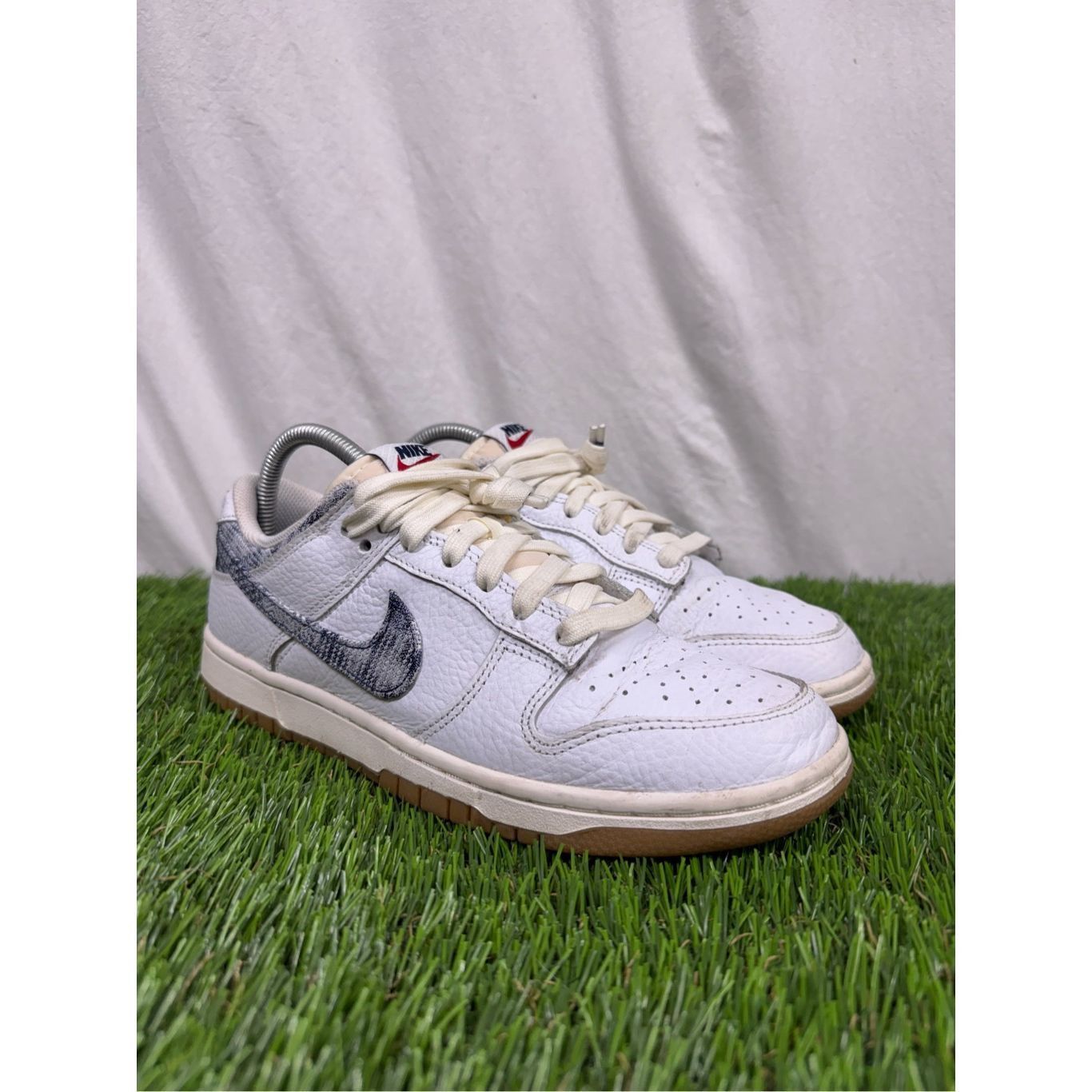 Nike Size 8 - Nike Dunk Low Washed Denim Clean White gum bottom Size US 8 / EU 41 - 1 Thumbnail