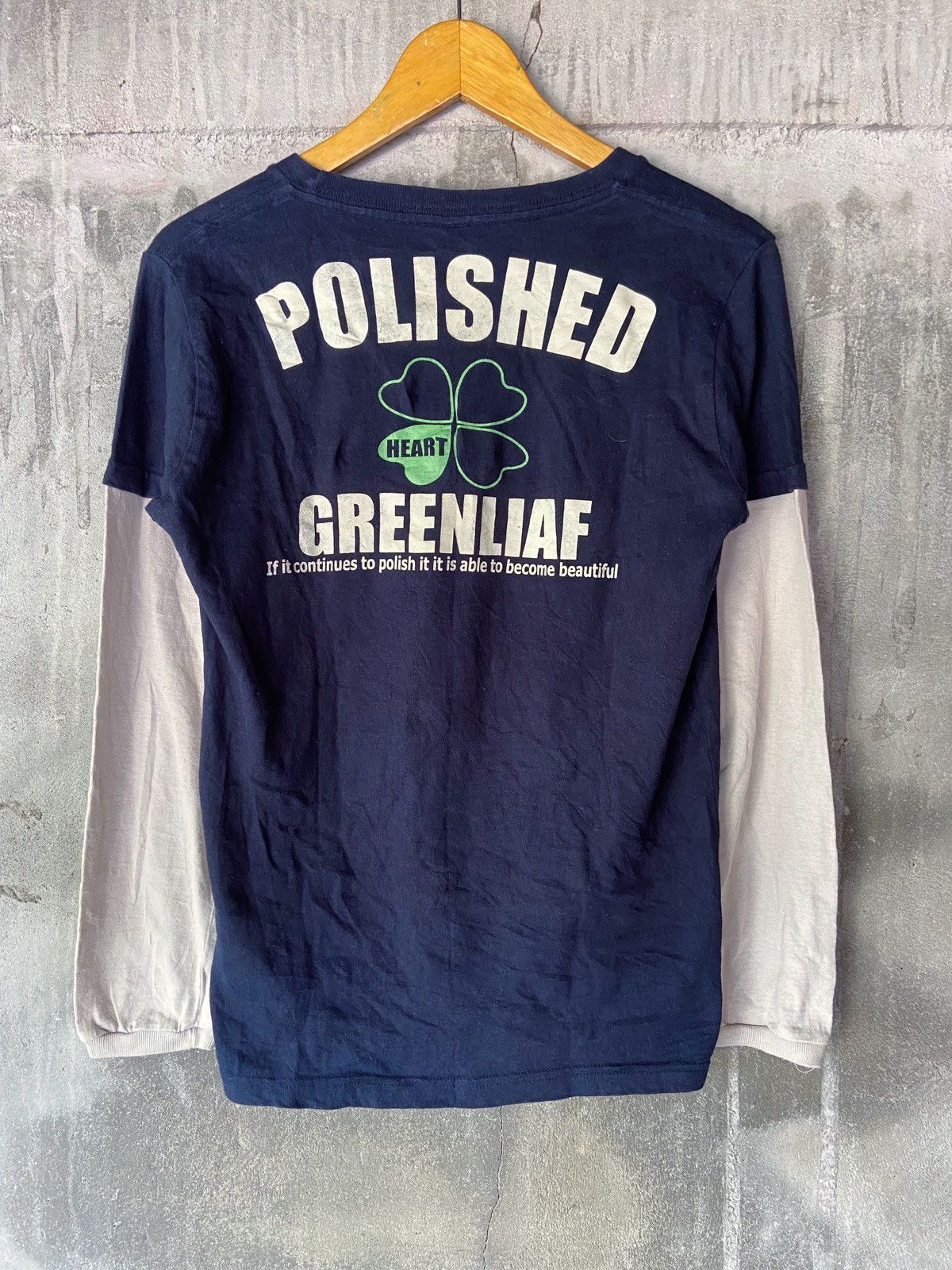 Japanese Brand DOUBLE LAYER POLICE HEART LONG SLEEVE Size US S / EU 44-46 / 1 - 8 Thumbnail