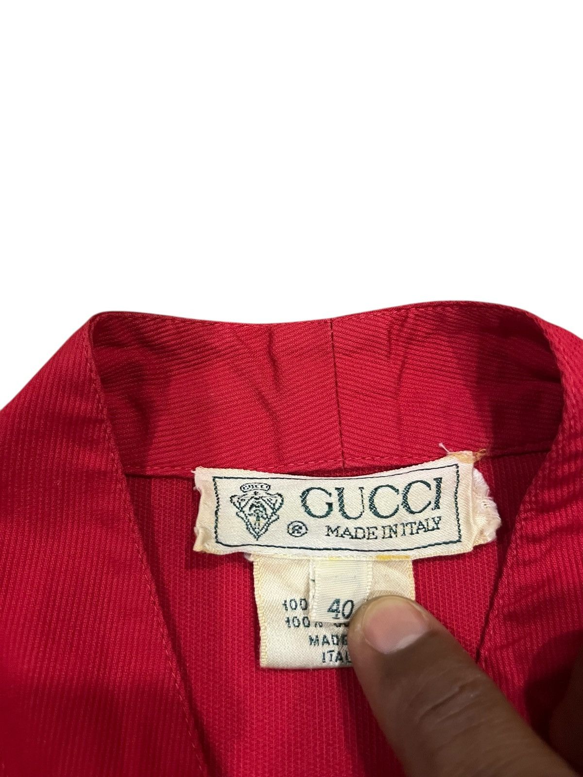Gucci vintage GUCCI GG BUTTON DOWN SHORT SLEEVE SAIZ 40 Size US XXS / EU 40 - 4 Thumbnail