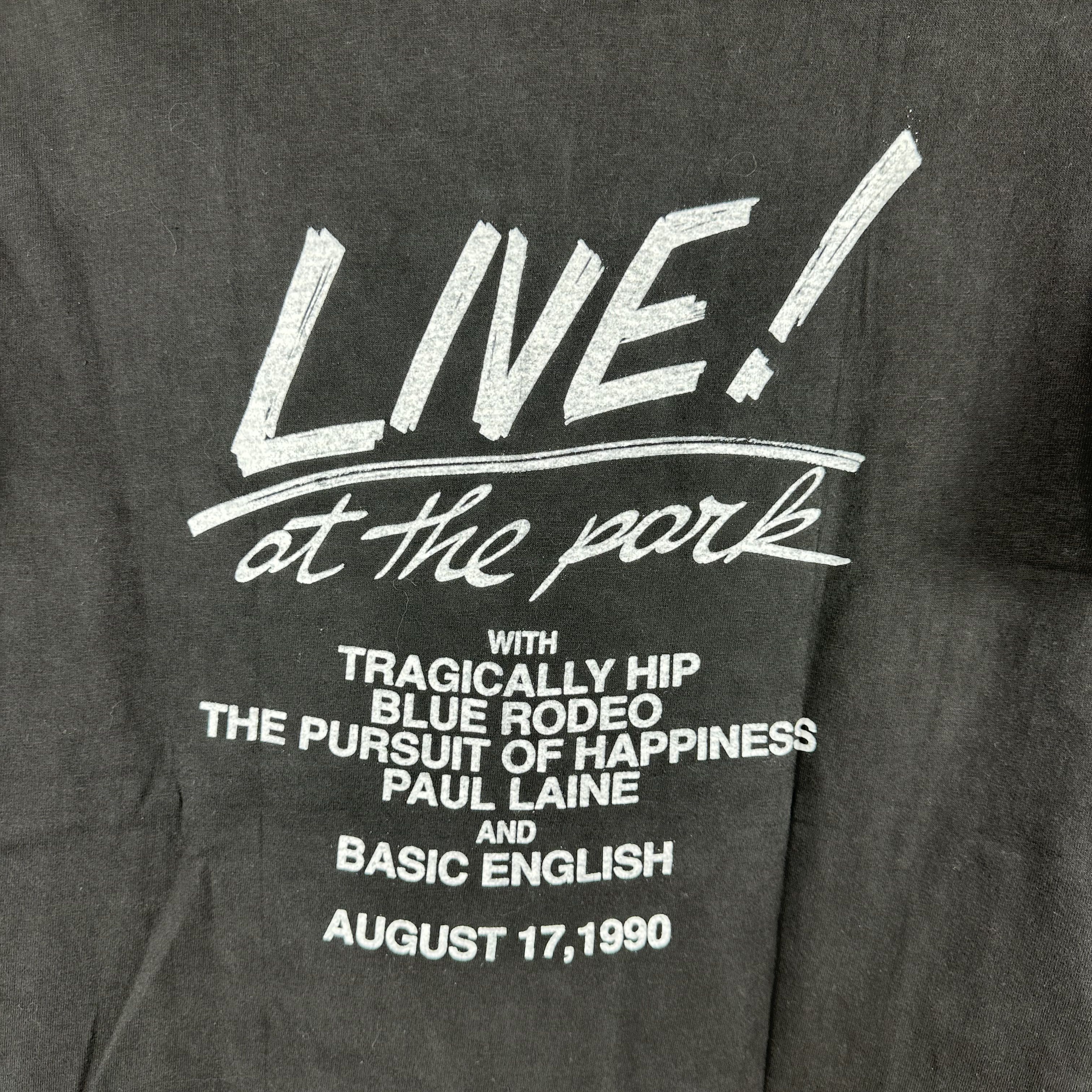 Vintage ​​Vintage 1990 Bryan Adams Live! with Tragically Hip T-shirt Size US M / EU 48-50 / 2 - 4 Thumbnail