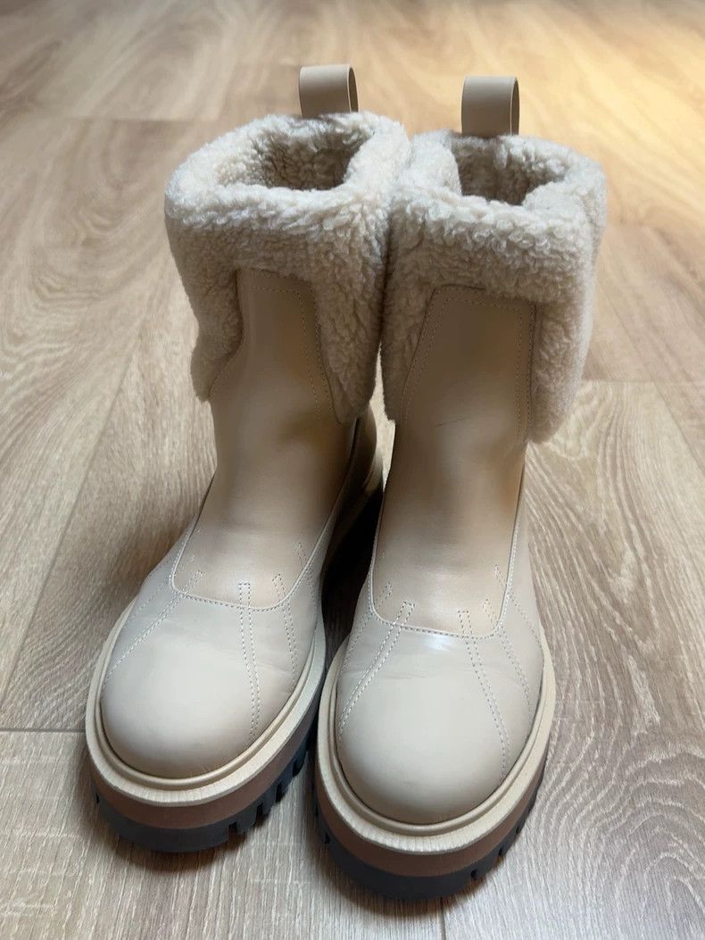 Loro Piana LORO PIANA Cashmere patchwork high boots for snow Size US 5.5 / IT 35.5 - 2 Thumbnail