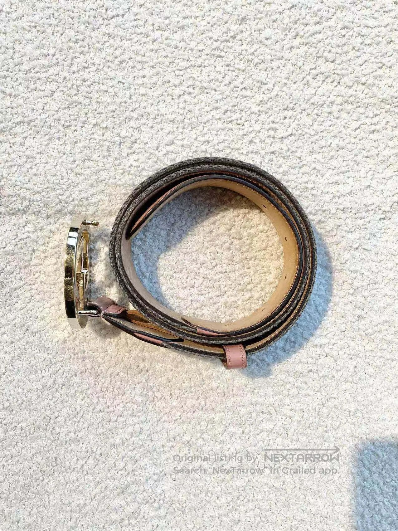 Gucci Guicci Double G gold buckle belt| Size ONE SIZE - 2 Thumbnail