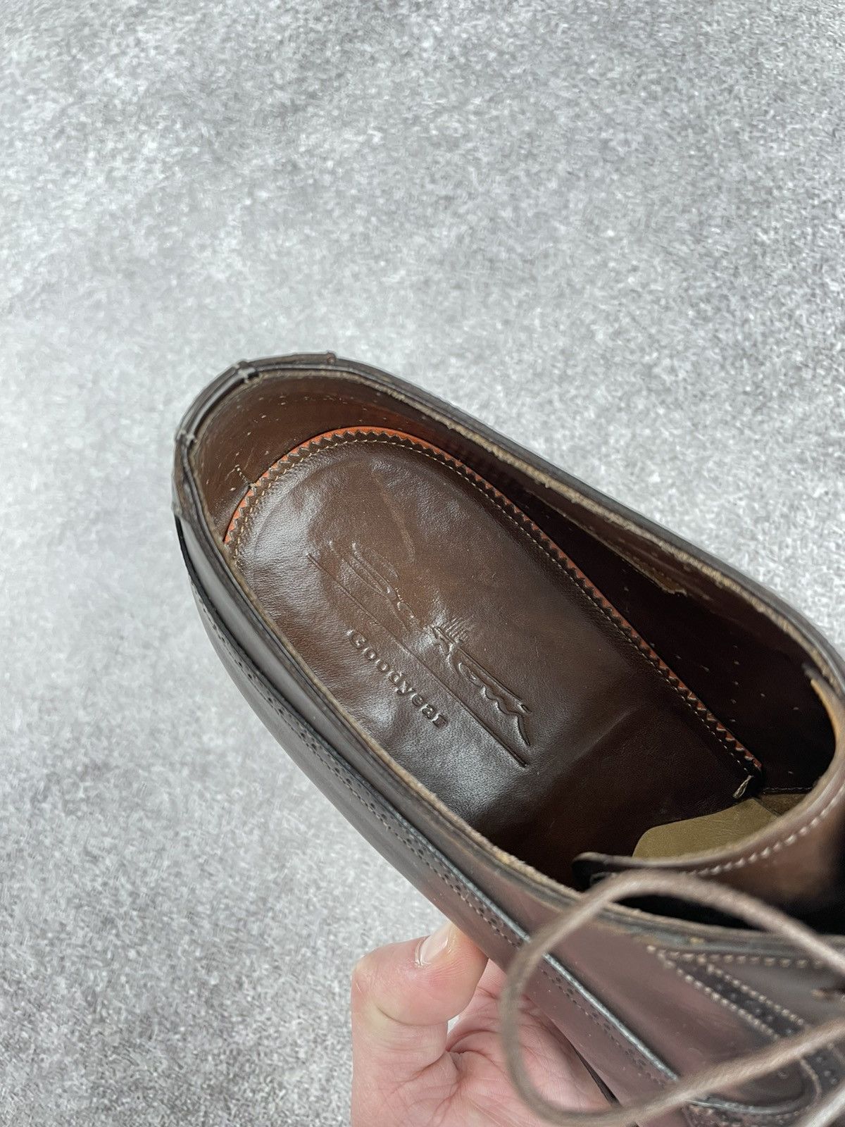 Santoni Santoni Brogue Brown Leather Men’s Shoes Size US 9.5 Size US 9.5 / EU 42-43 - 16 Thumbnail