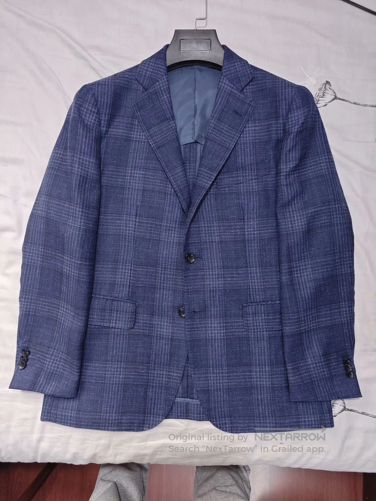 Loro Piana Loro Piana Custom Suit Blue Checked. Size US S / EU 44-46 / 1 - 5 Thumbnail