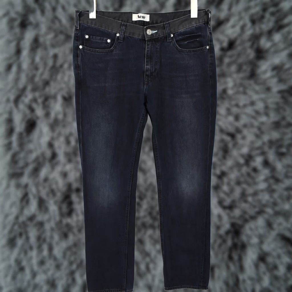Vintage ACNE Mic Lana Jeans Men's W32/L32 Regular Fit Fade Effect Zip Fly Blue Denim Casual Regular Mens Size US 32 / EU 48 - 1 Thumbnail