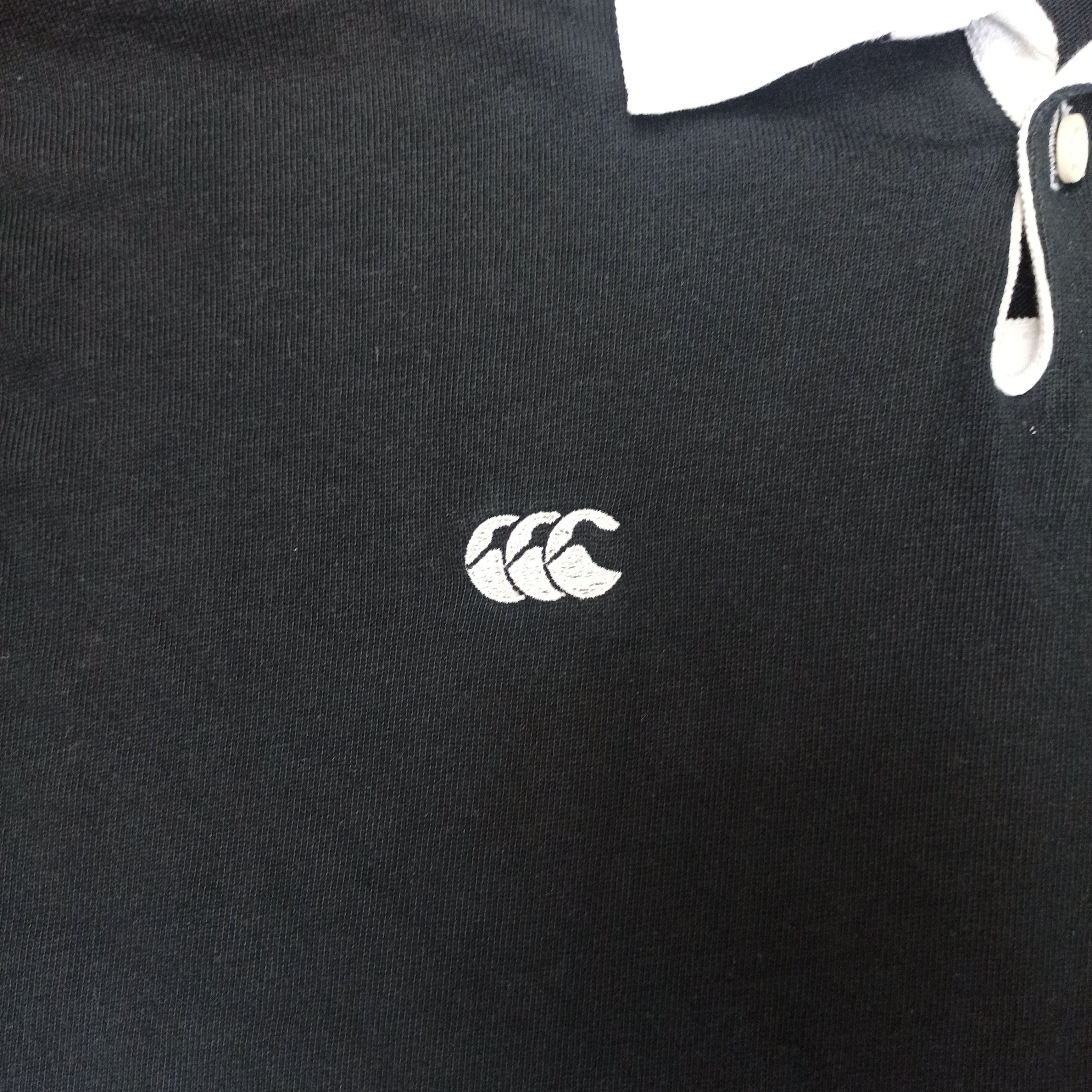 Canterbury of New Zealand Vintage Polo's Rugby Canterbury All Balack of New Zealand Size US M / EU 48-50 / 2 - 5 Thumbnail