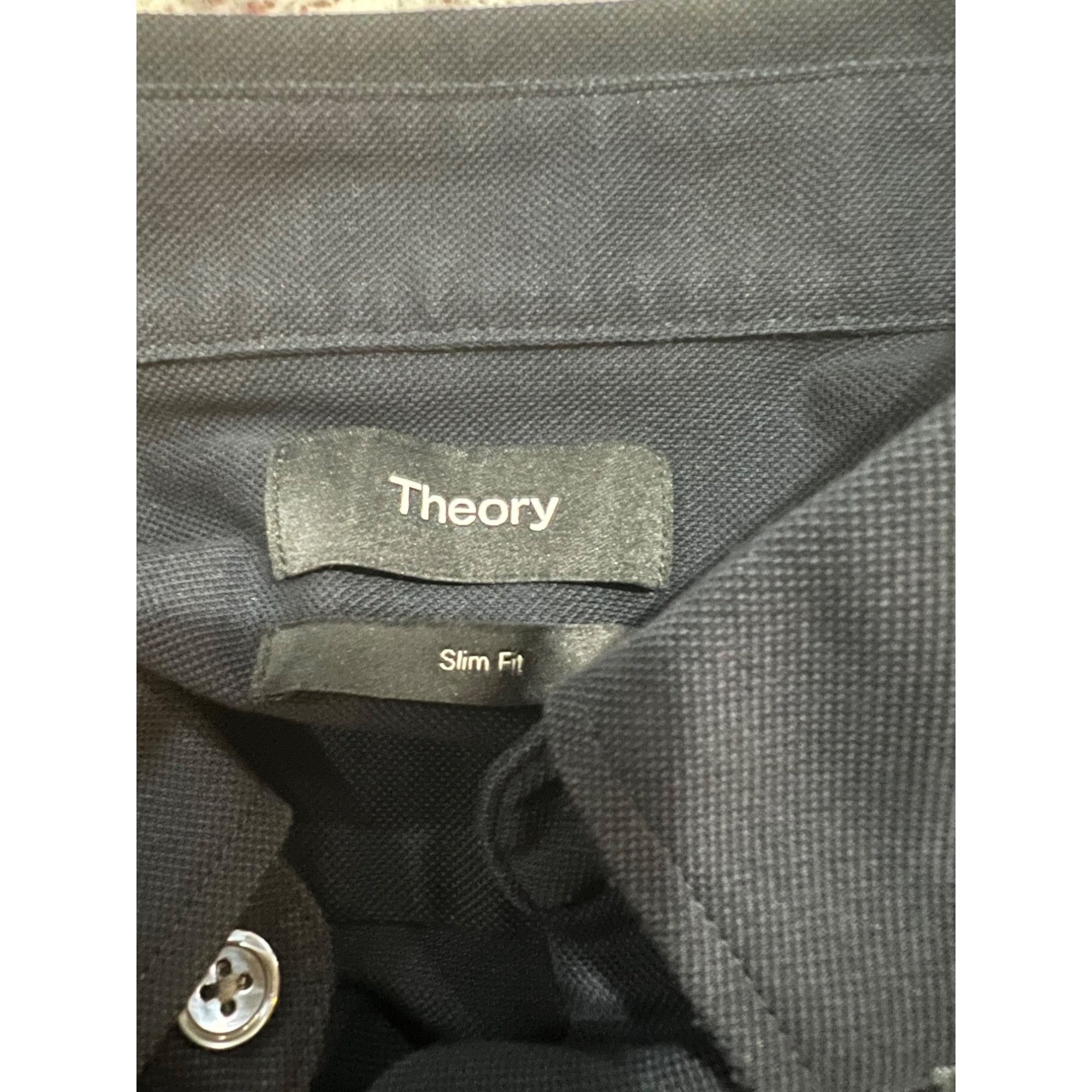 Theory Theory Long Sleeve Button Up Polo Shirt - Size M Size US M / EU 48-50 / 2 - 4 Thumbnail