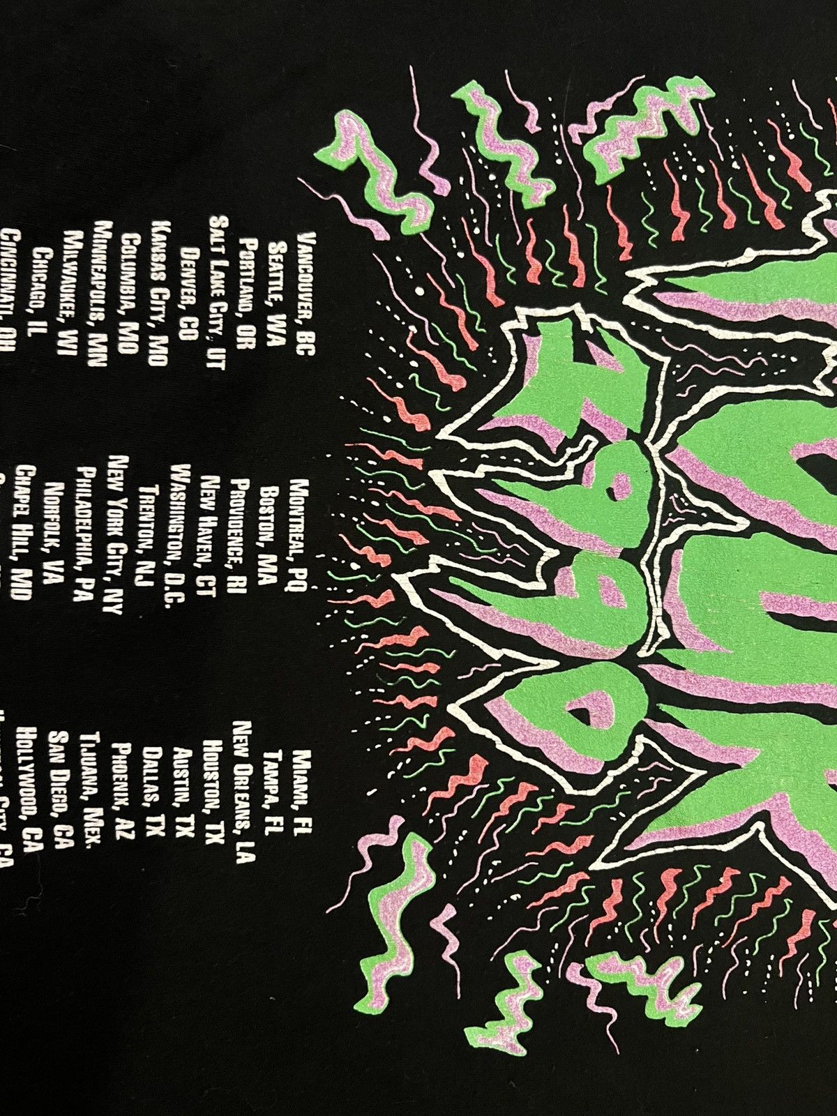 The cramps 1990 tour tshirt