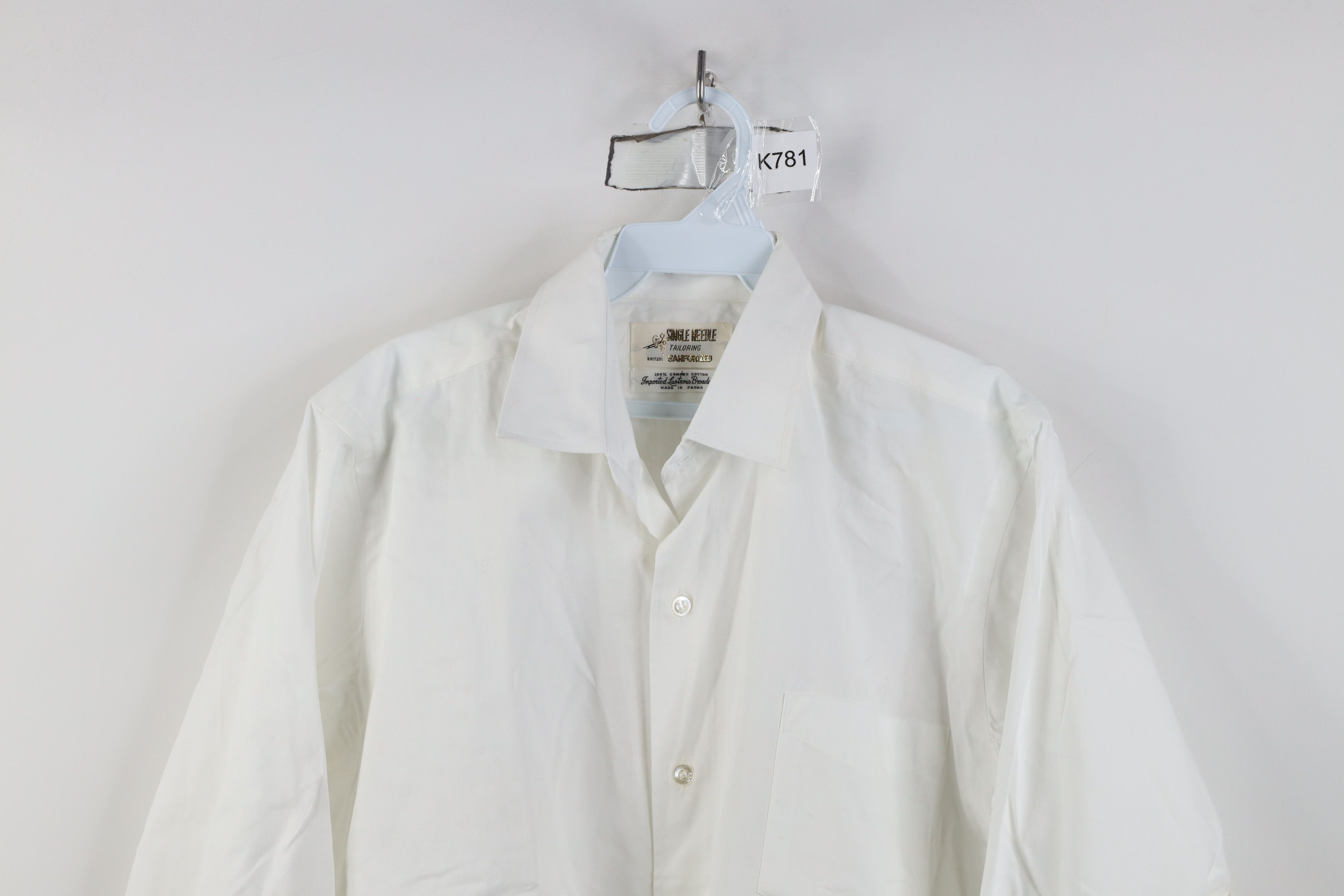 Vintage Deadstock Vintage 50s 60s Sanforized Collared Button Shirt Size US M / EU 48-50 / 2 - 2 Thumbnail
