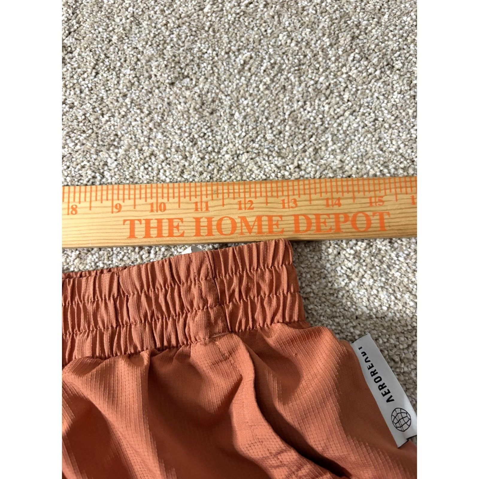 Adidas Adidas Shorts Mens M Orange Aeroready 7" Running Gym Training Lightweight Moisture Wicking Pockets Elastic Waist Size US 31 - 3 Thumbnail