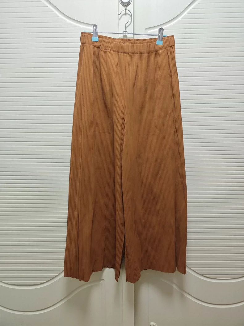 Issey Miyake Issey Miyake size:one size Orange wide-leg pants Size 42" / US 20 - 1 Thumbnail