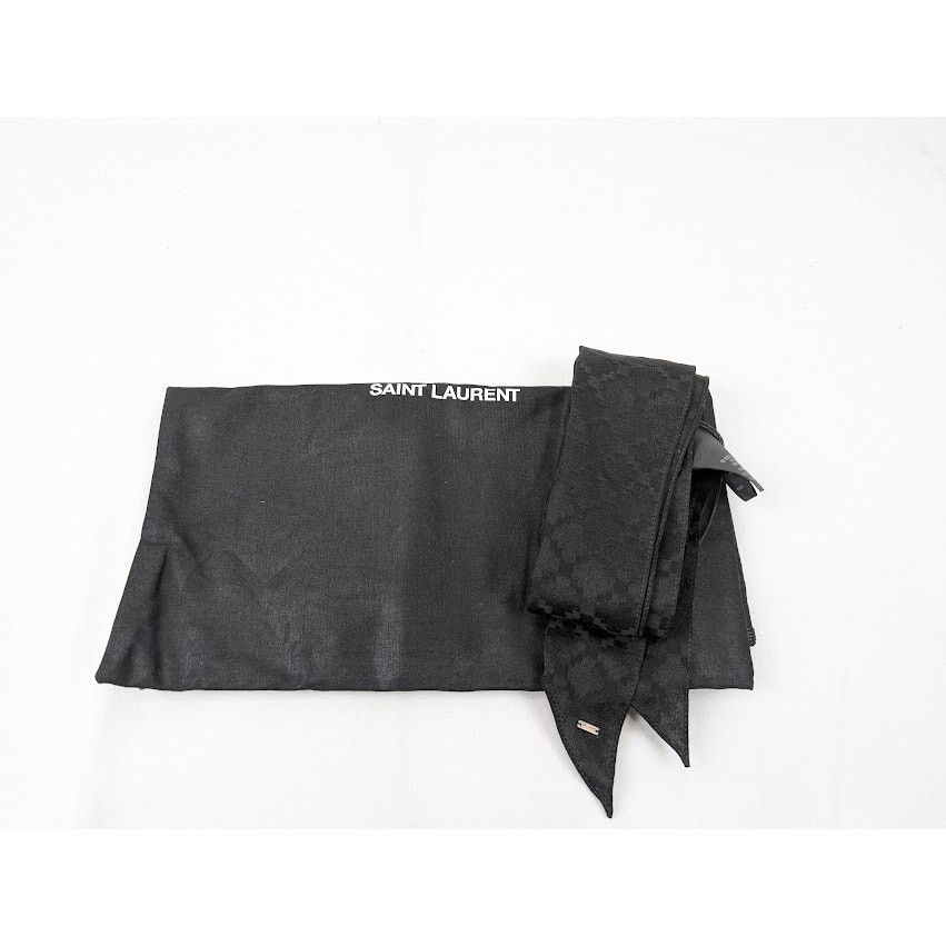 Saint Laurent Paris o1rshd1 Size: OS / Diamond lavallière Scarf in Silk Jacquard Size ONE SIZE - 13 Thumbnail