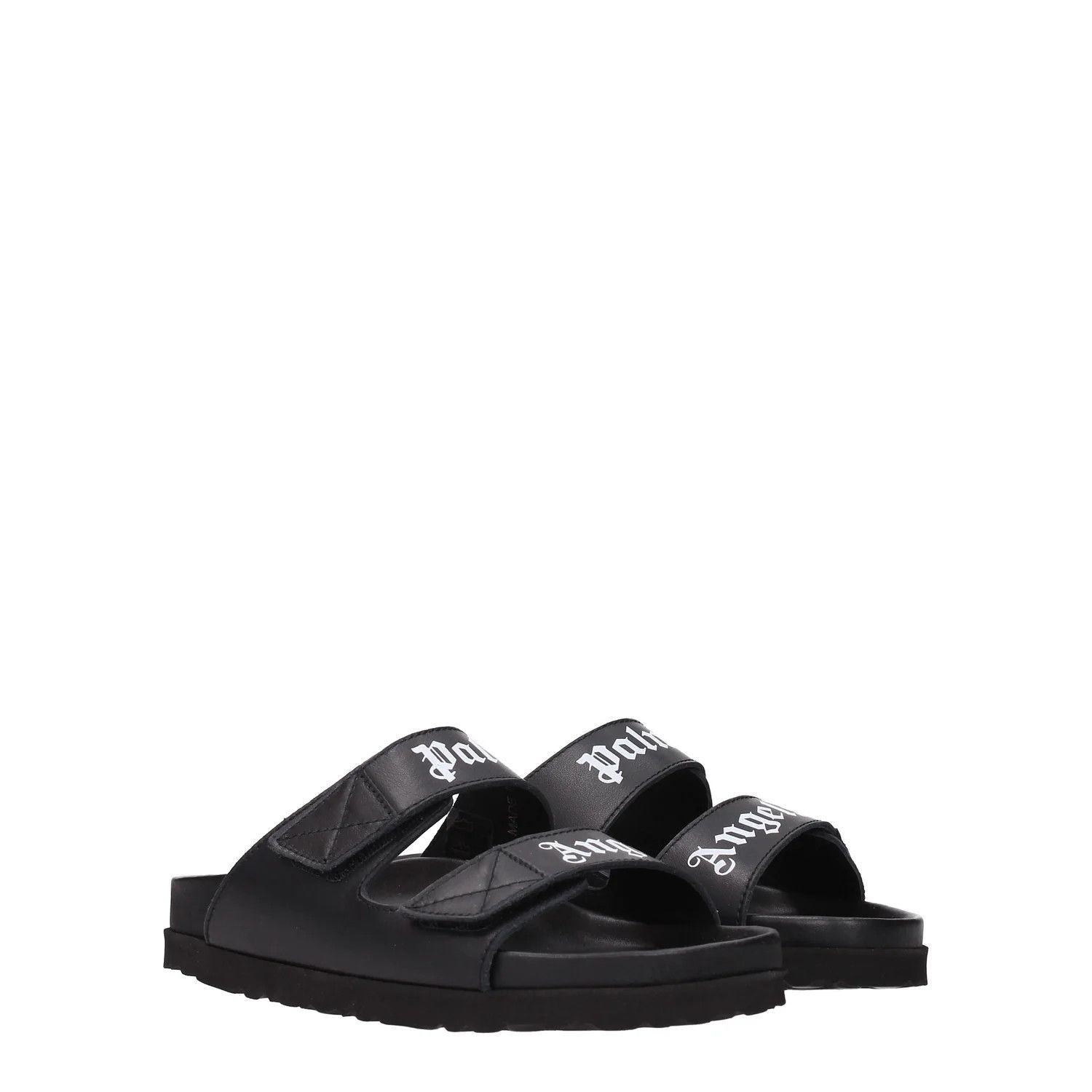 Palm Angels ob1o1e1124 Leather Slippers and Clogs in Black Size US 7 / IT 37 - 2 Thumbnail