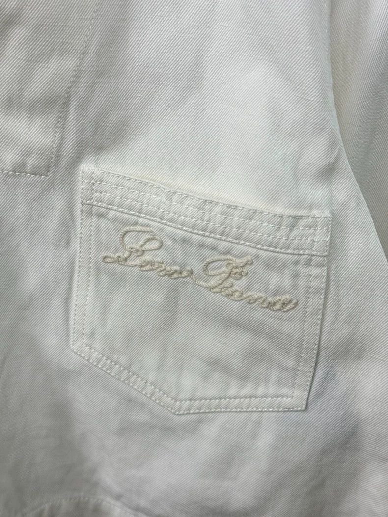 Loro Piana LORO PIANA White pocket embroidered letters Size M / US 6-8 / IT 42-44 - 2 Thumbnail