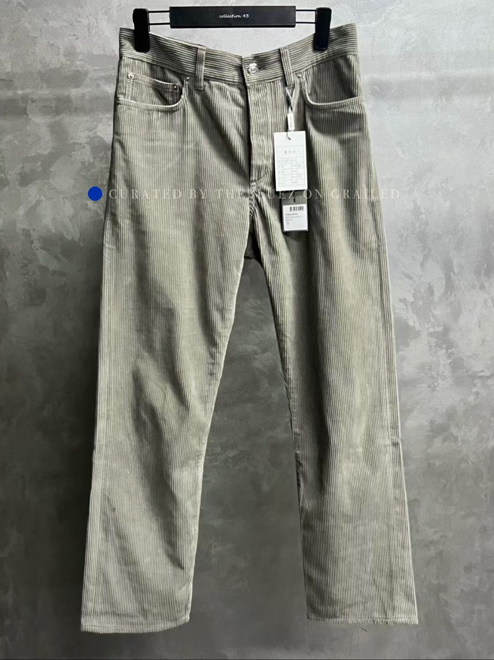 Dior Stylish Gray Corduroy Casual Pants Size 30 Size US 30 / EU 46 - 1 Thumbnail