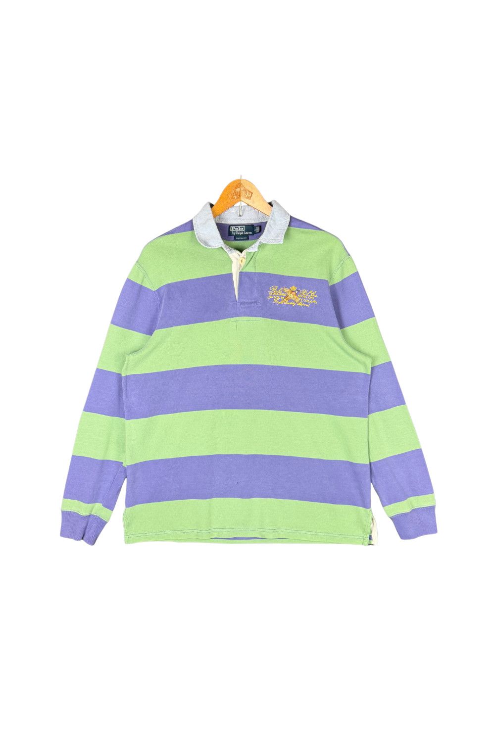 Polo Ralph Lauren Polo Ralph Lauren Pheasant Embroidery Stripe Rugby Shirt Size US M / EU 48-50 / 2 - 1 Thumbnail