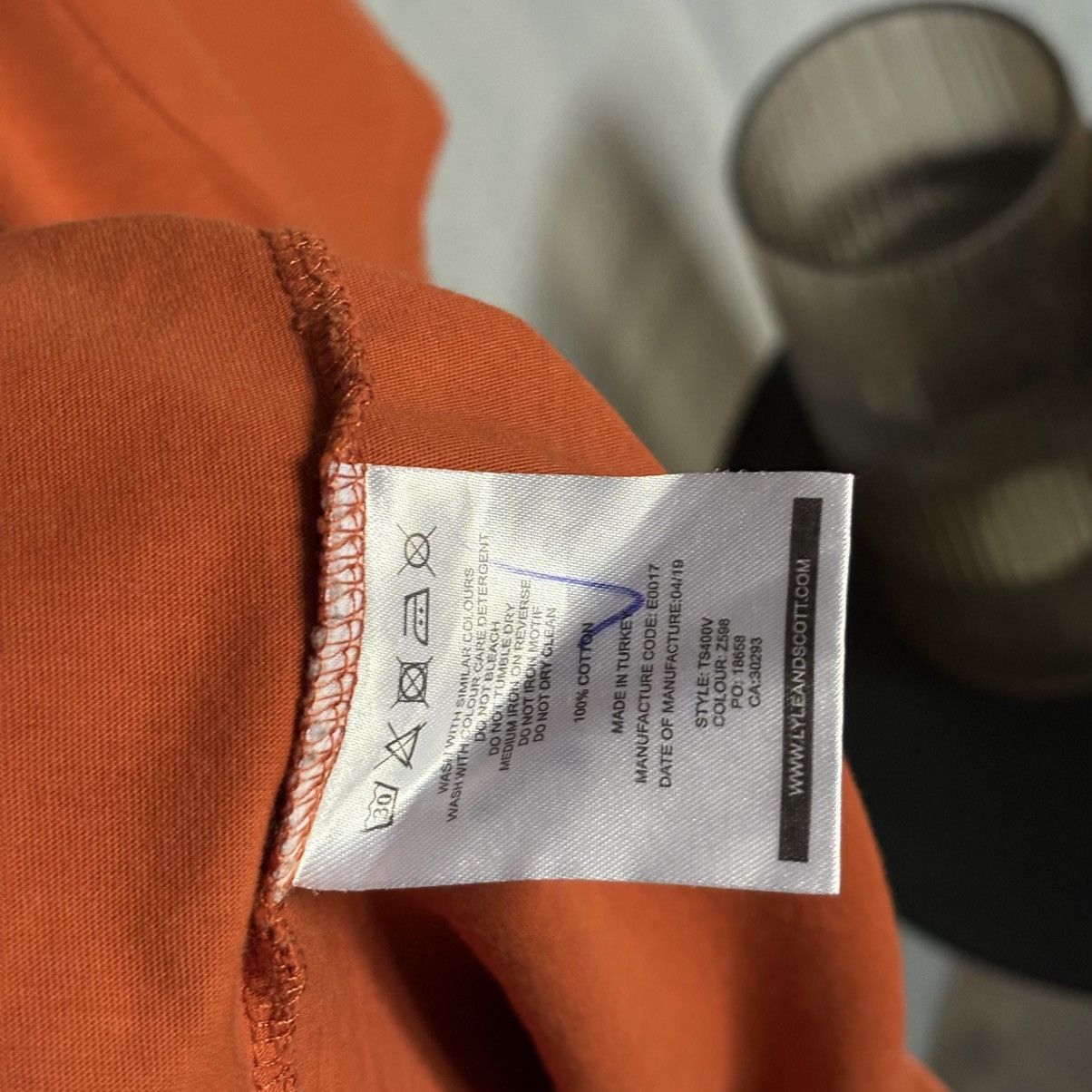 Lyle & Scott Lyle & Scott t-shirt orange xl streetwear basic casual Size US XL / EU 56 / 4 - 4 Thumbnail
