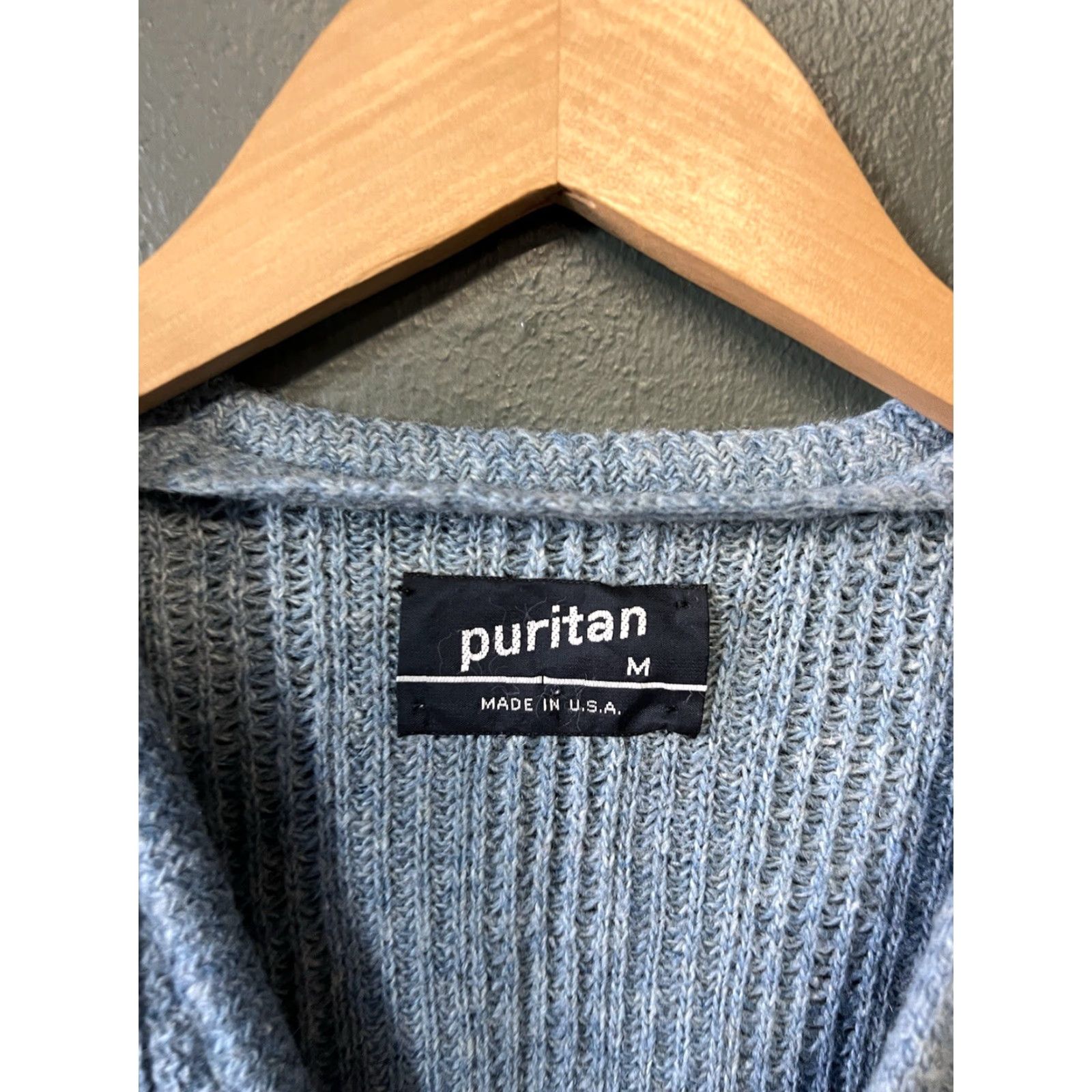 Vintage VINTAGE Puritan Womens Cardigan Sweater Knit Blue Long Sleeve Size M Size M / US 6-8 / IT 42-44 - 3 Thumbnail