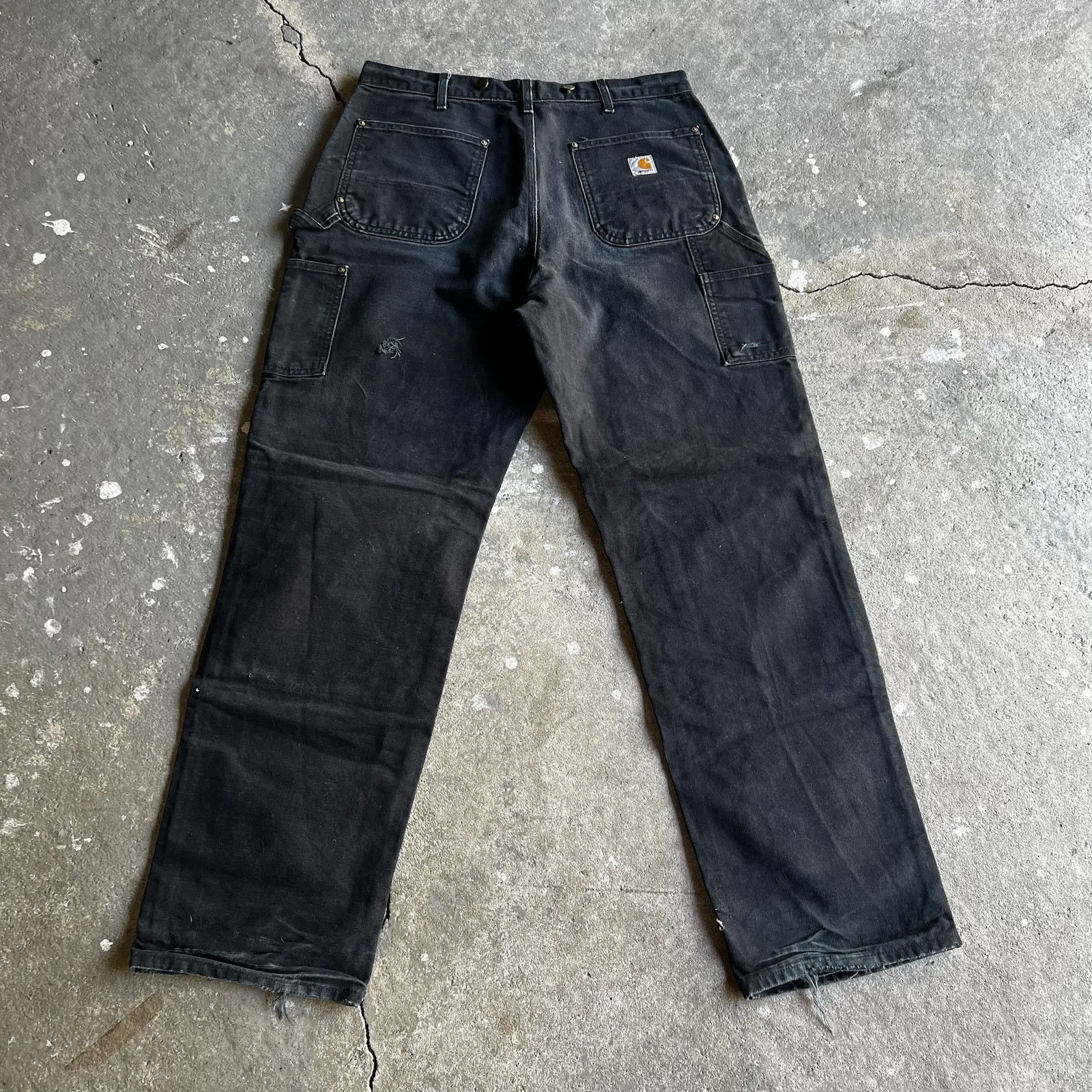 Carhartt × Vintage Carhartt black double knee work wear carpenter pants Size US 35 - 5 Thumbnail